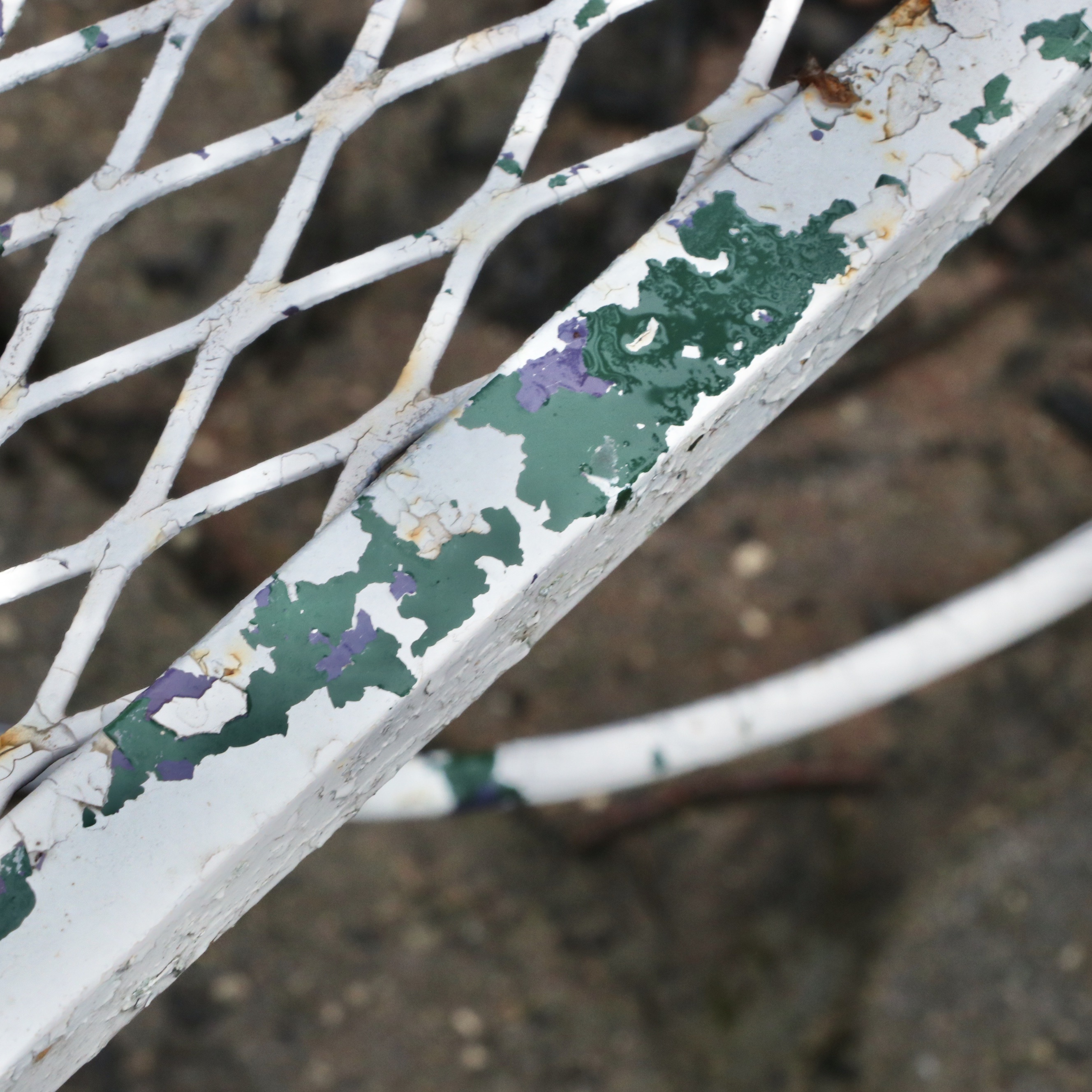 Anthropologie White Wire Bistro Set and Two Additional Metal Chairs