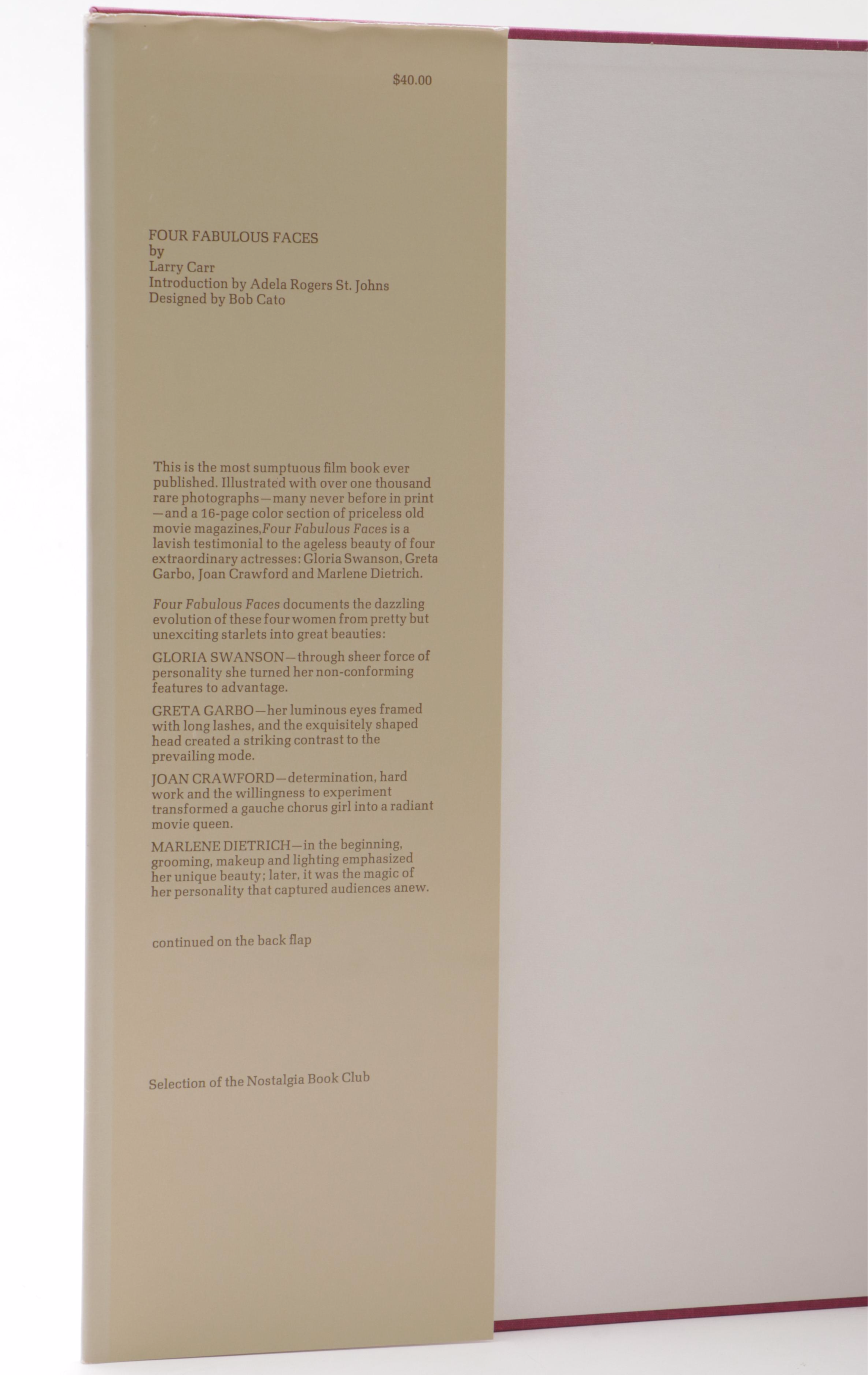 "Four Fabulous Faces: Garbo, Swanson, Crawford, Dietrich" by Larry Carr, 1970