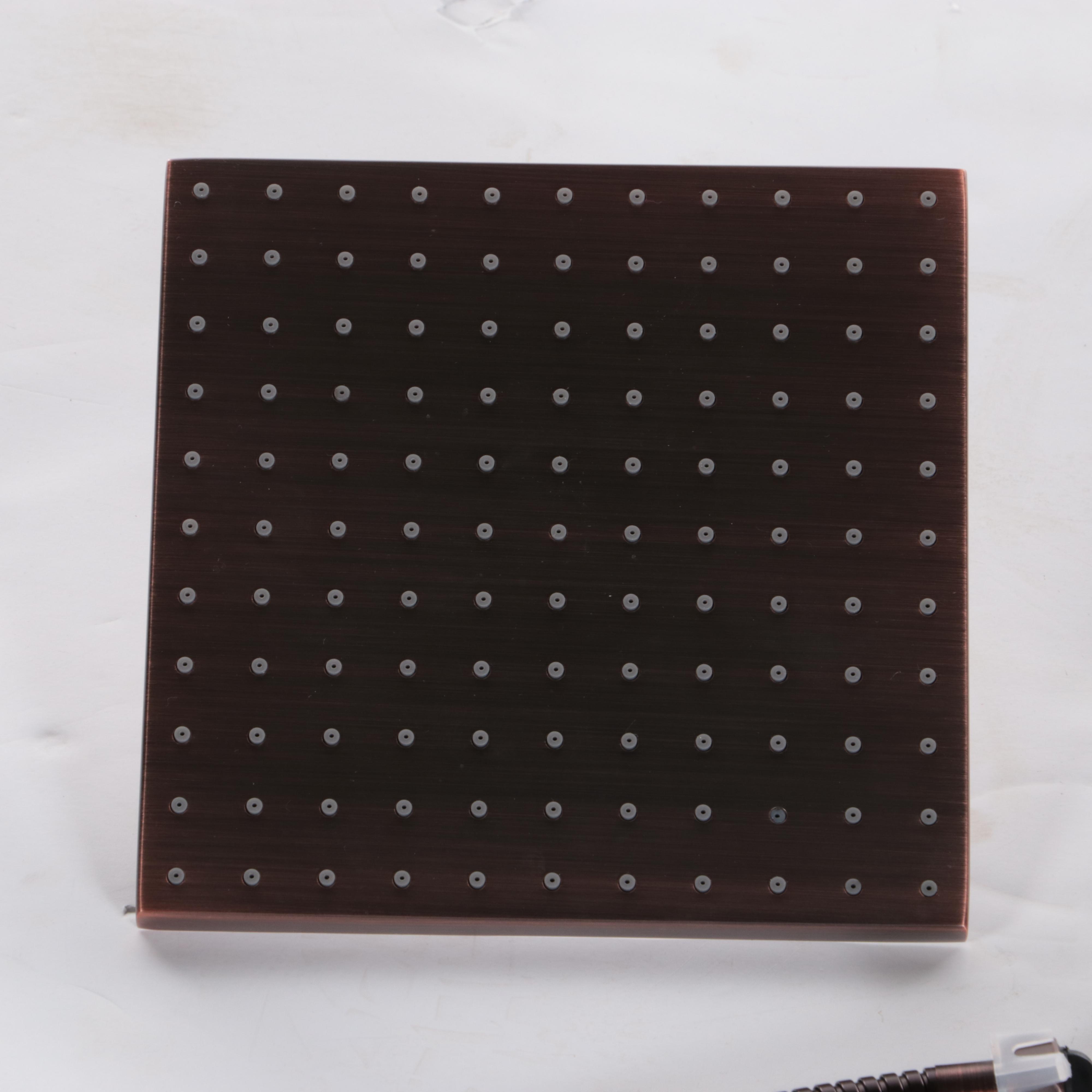 4-Way Thermostatic Valve, Shower Drain, Arm, Hose and Head, Supply Elbow