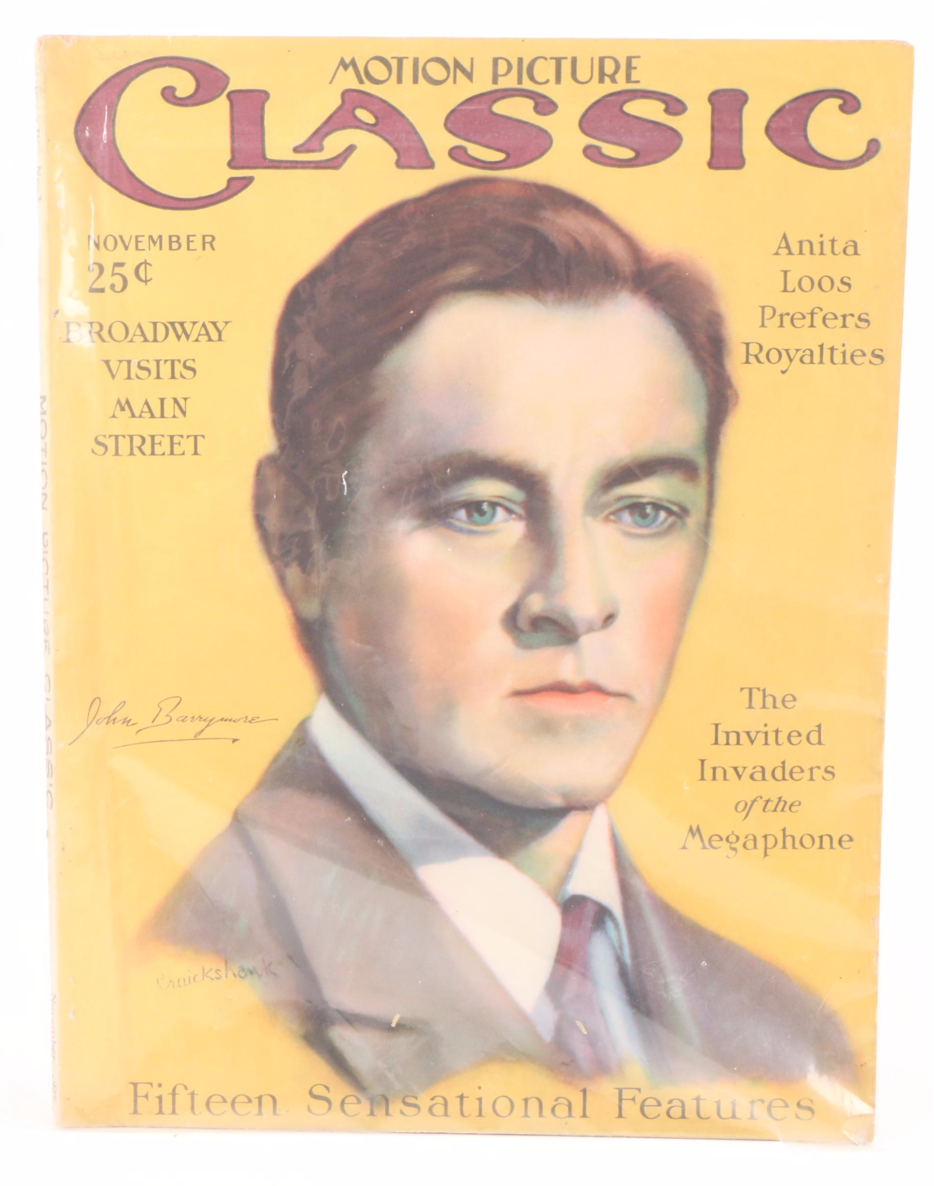 "Motion Picture Classic" Film and Movie Magazines, Early to Mid-20th Century