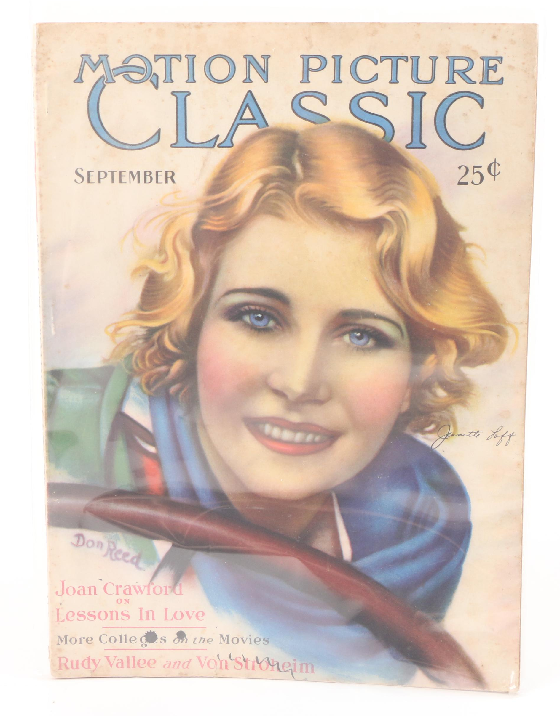 "Motion Picture Classic" Film and Movie Magazines, Early to Mid-20th Century