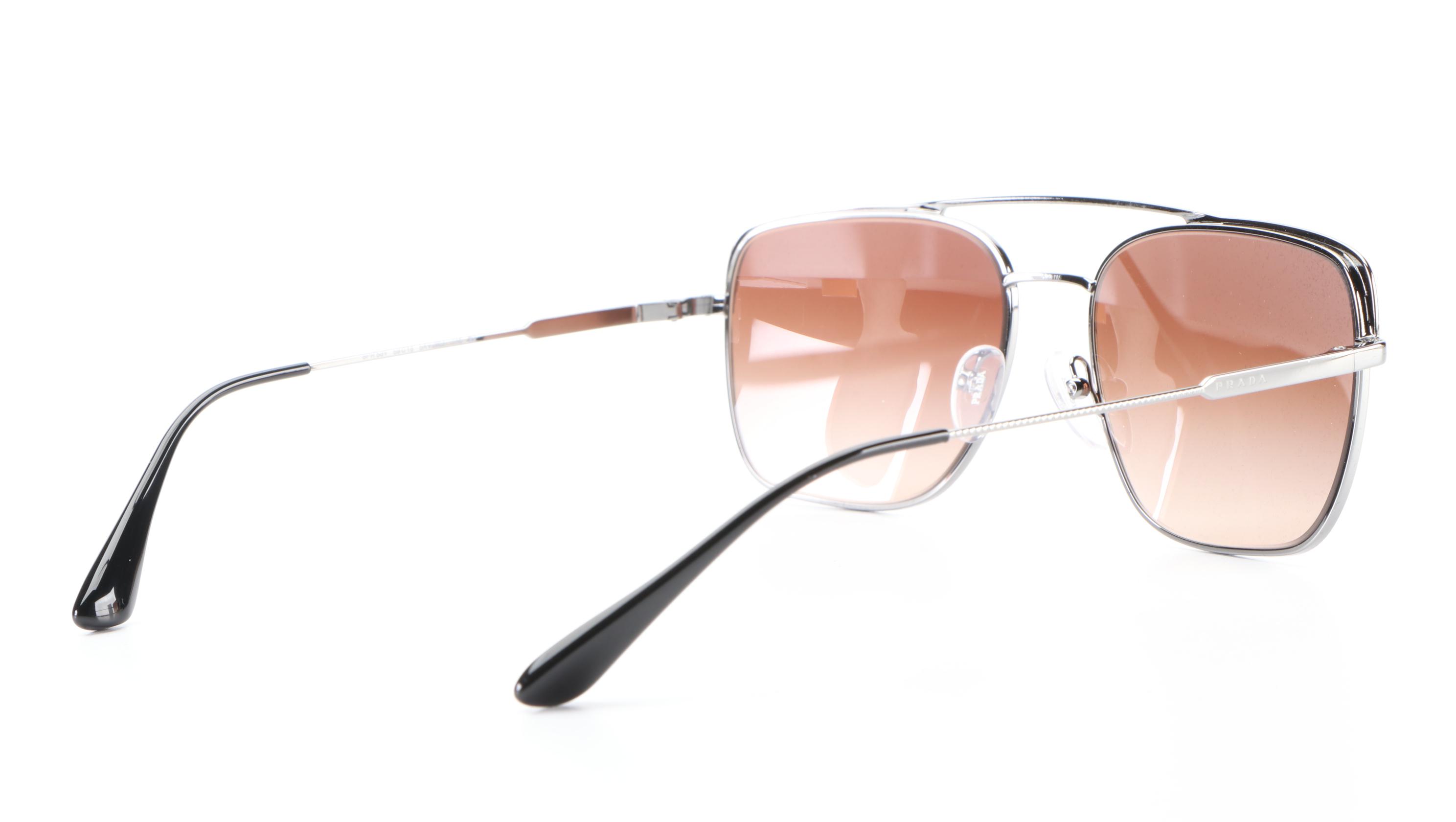 Prada SPR53V Aviator Style Sunglasses with Case and Box