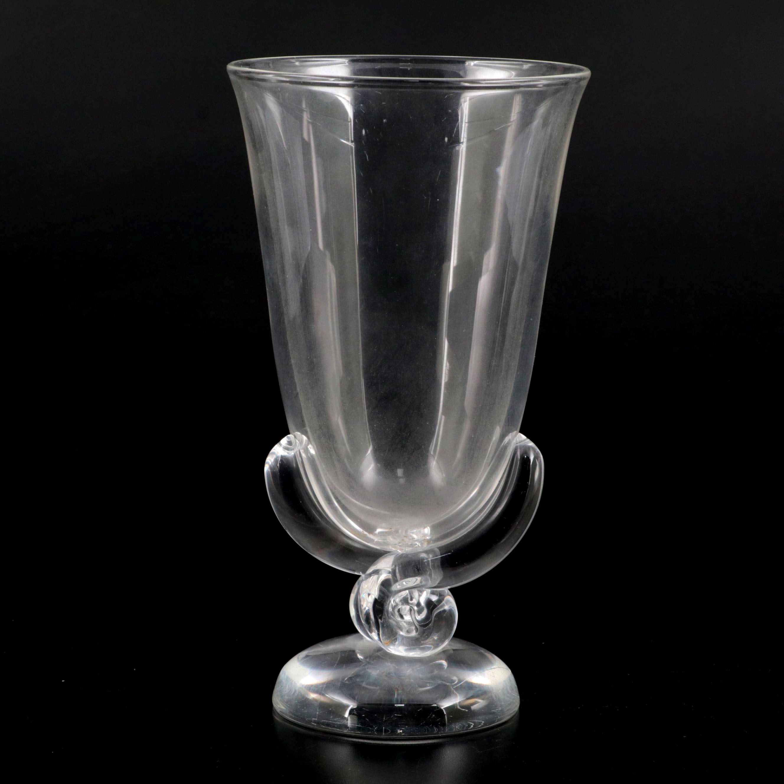 Steuben Art Glass "Flower Vase" Designed by George Thompson, Mid-20th Century