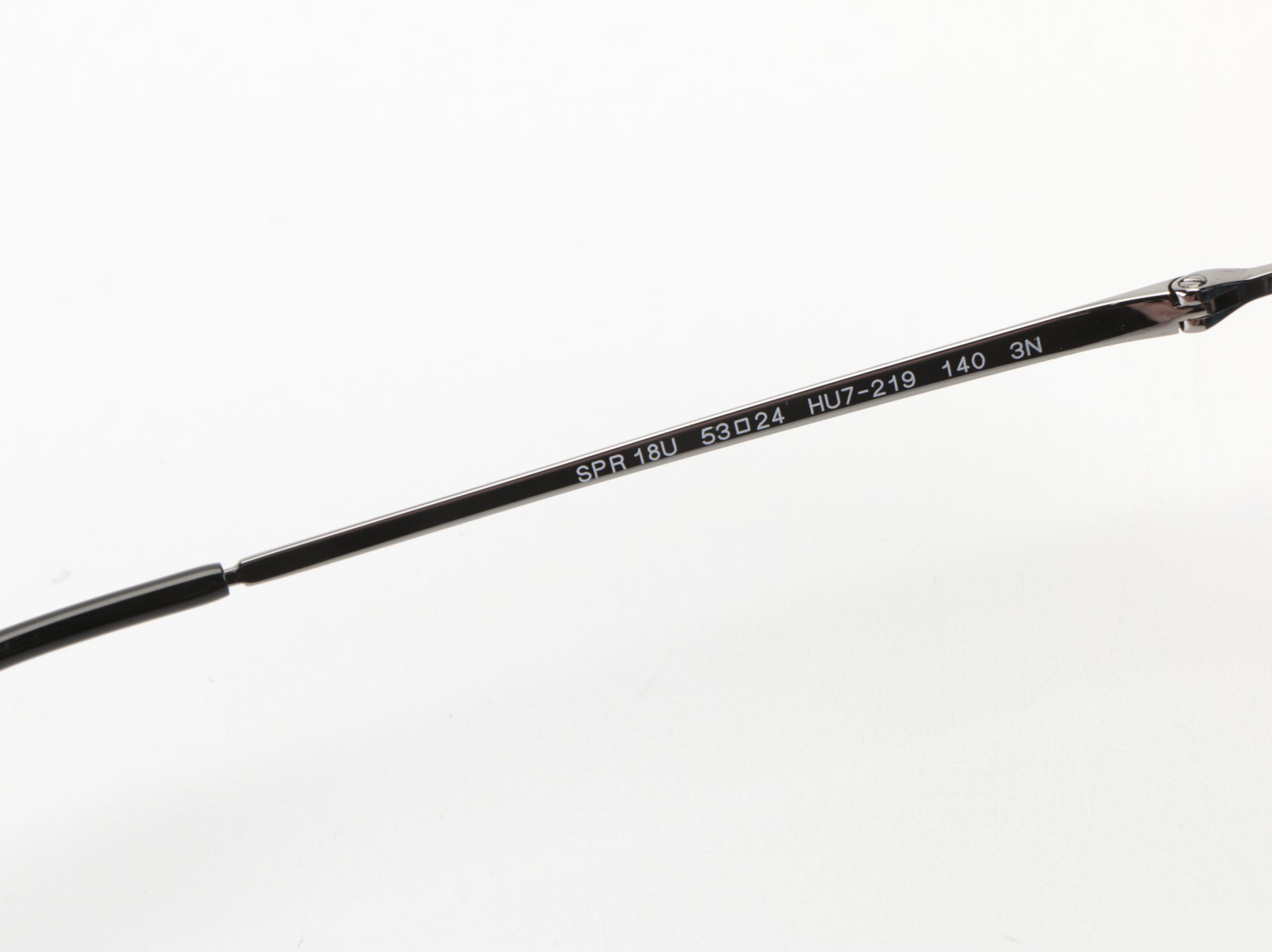 Prada SPR18U Round Sunglasses with Case and Box