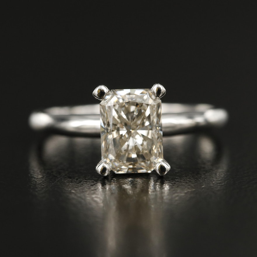 14K 1.75 CT Lab Grown Diamond Solitaire Ring