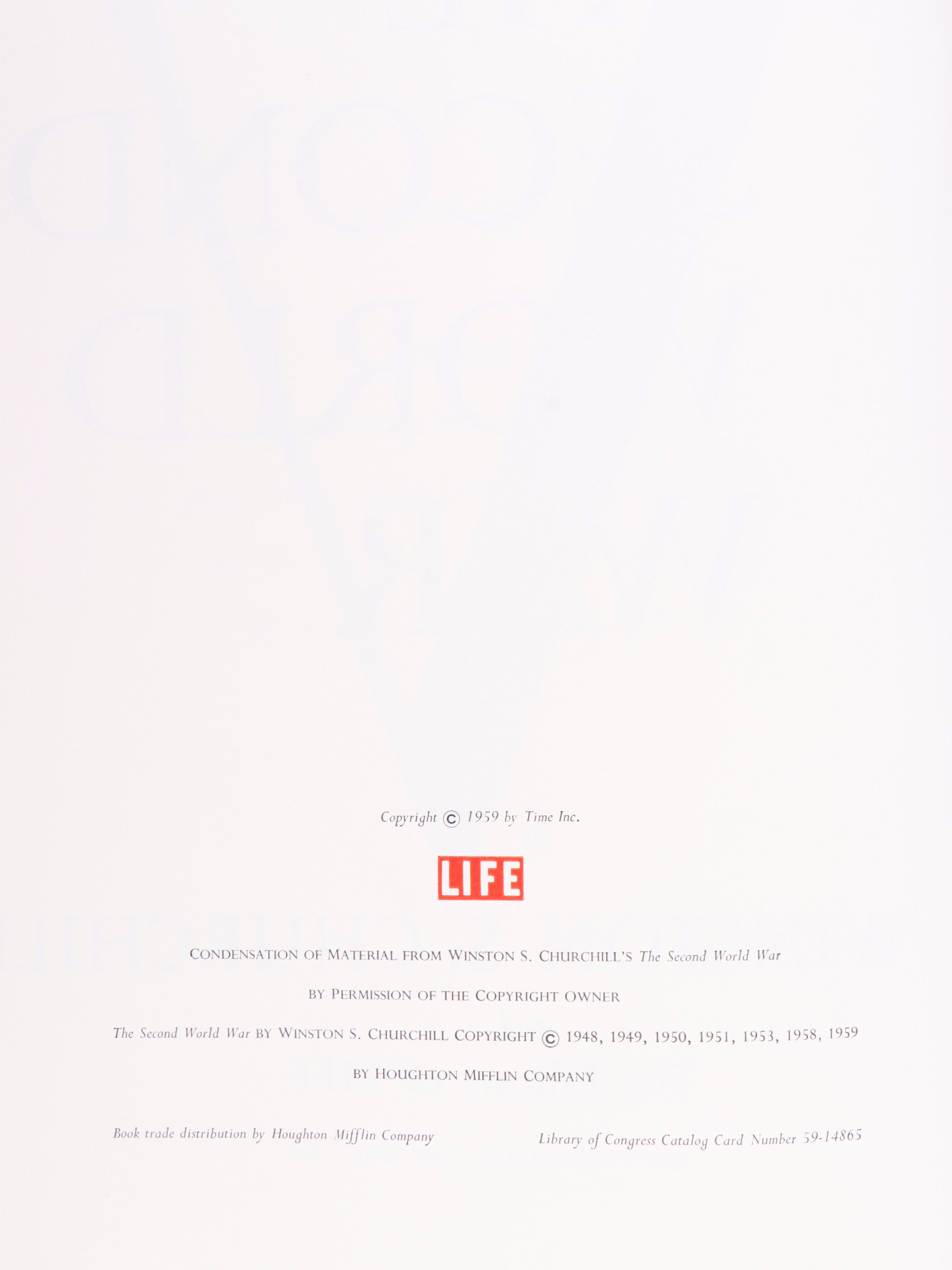 "The Second World War" by Winston S. Churchill and Other War History Books