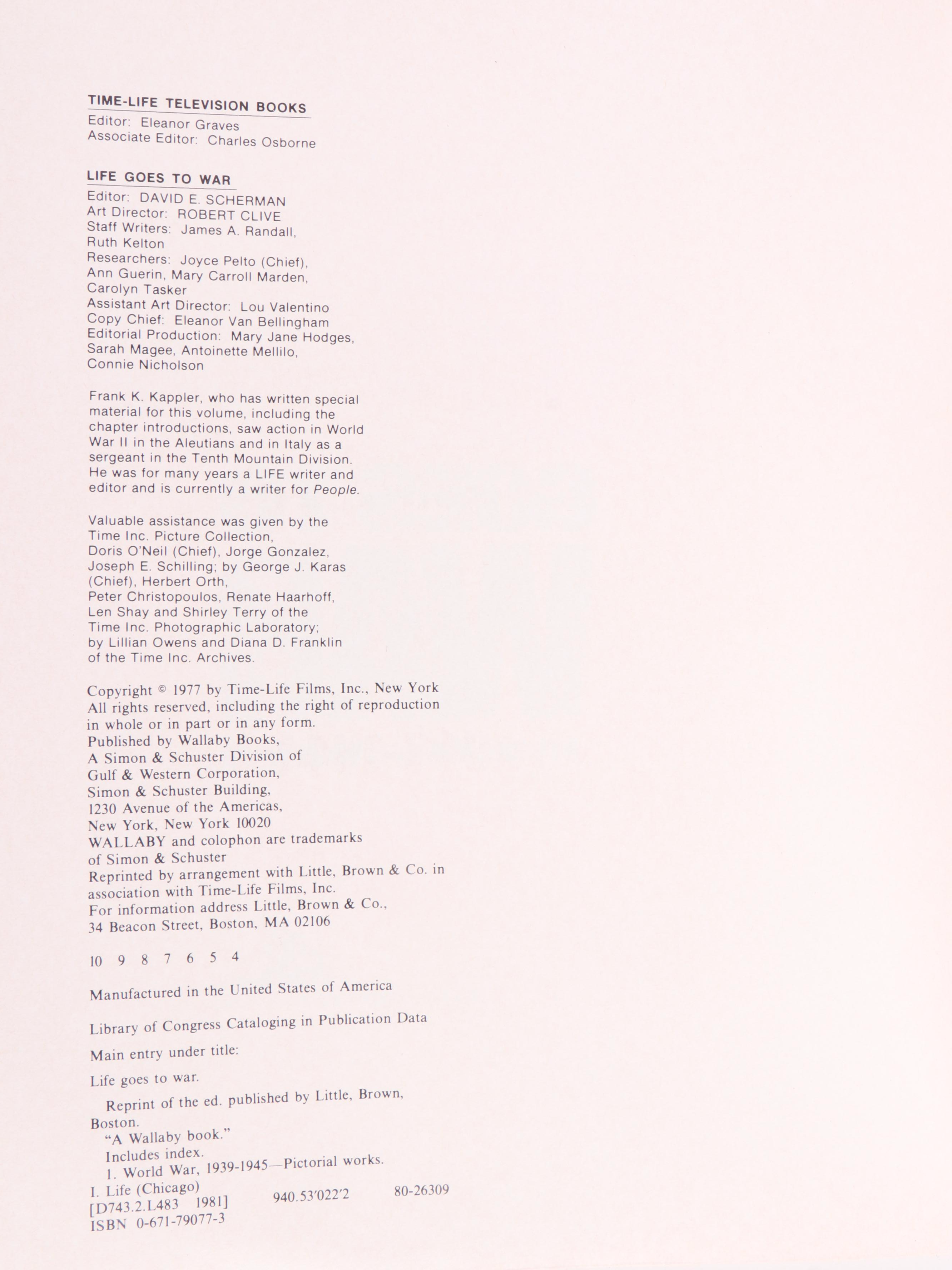 "The Second World War" by Winston S. Churchill and Other War History Books