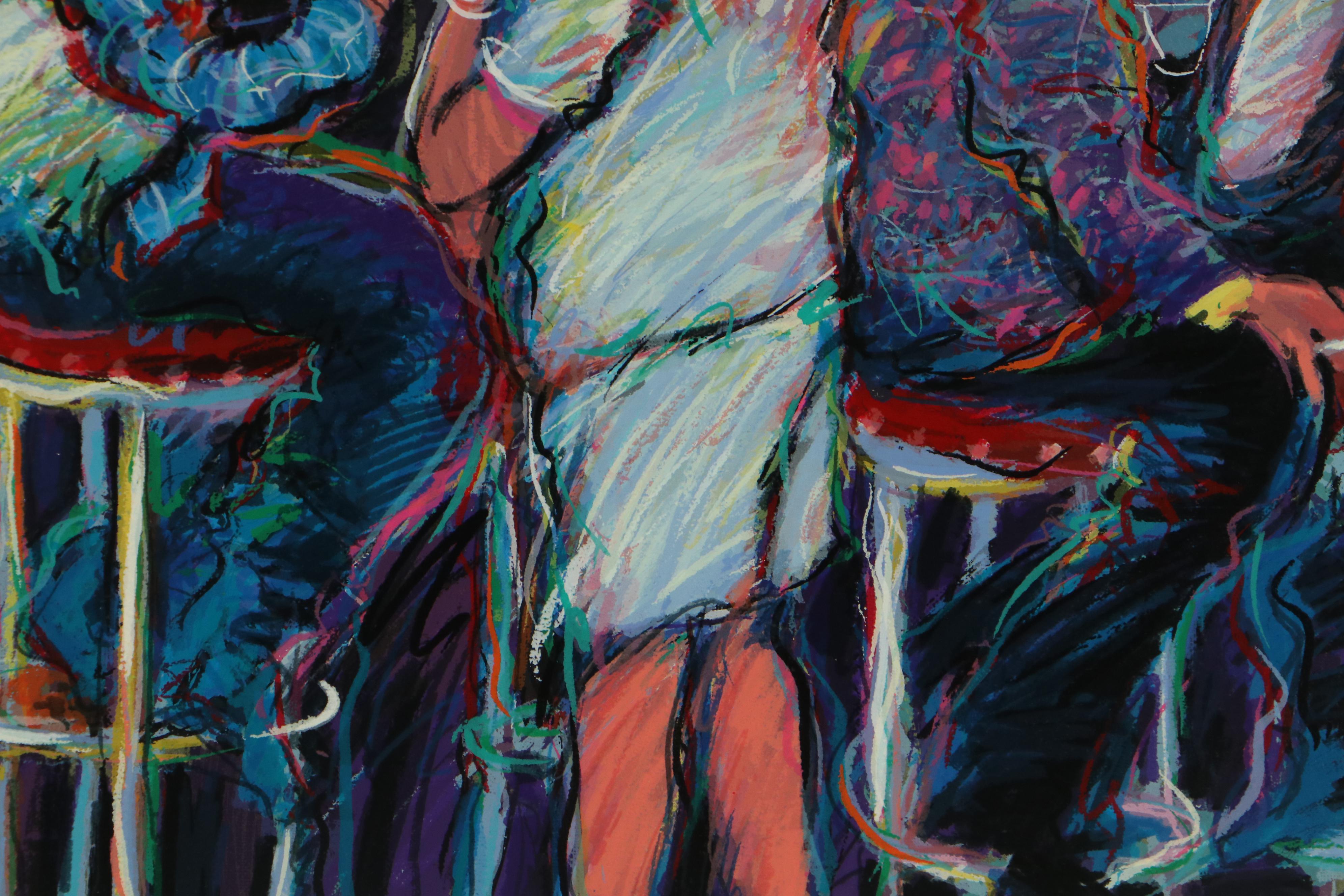 James Talmadge Serigraph "Bar at Malibu Pier," 1993