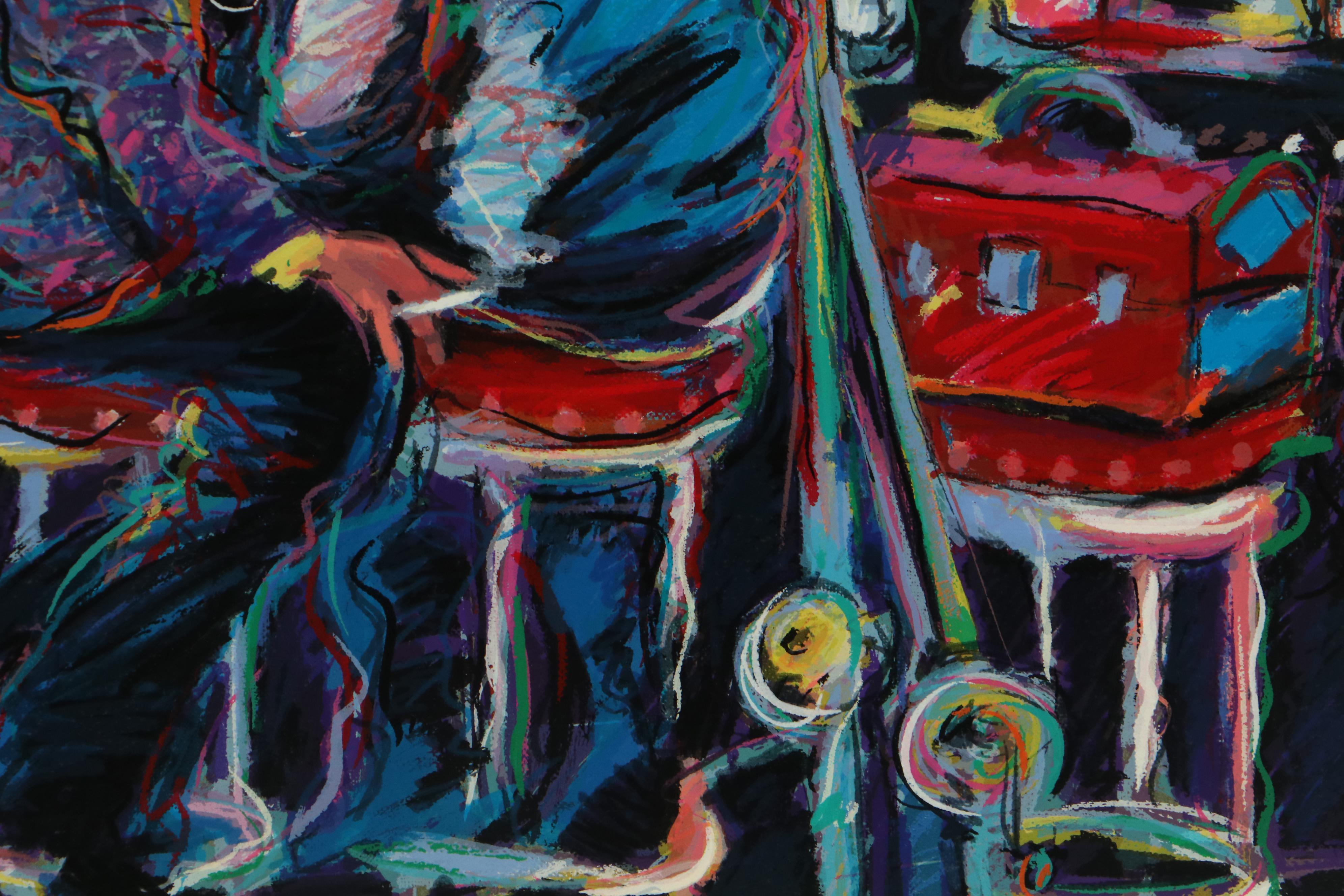 James Talmadge Serigraph "Bar at Malibu Pier," 1993