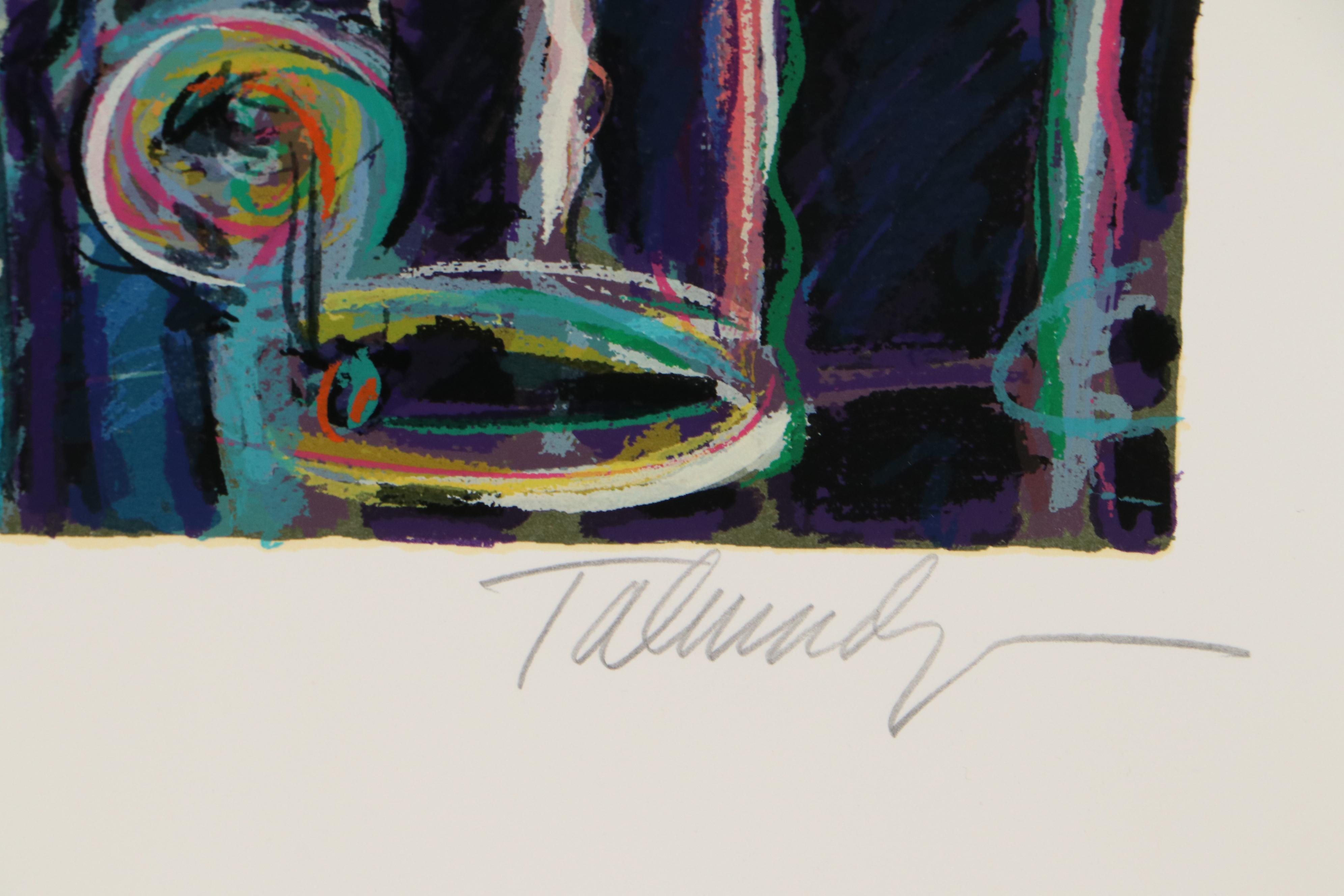 James Talmadge Serigraph "Bar at Malibu Pier," 1993