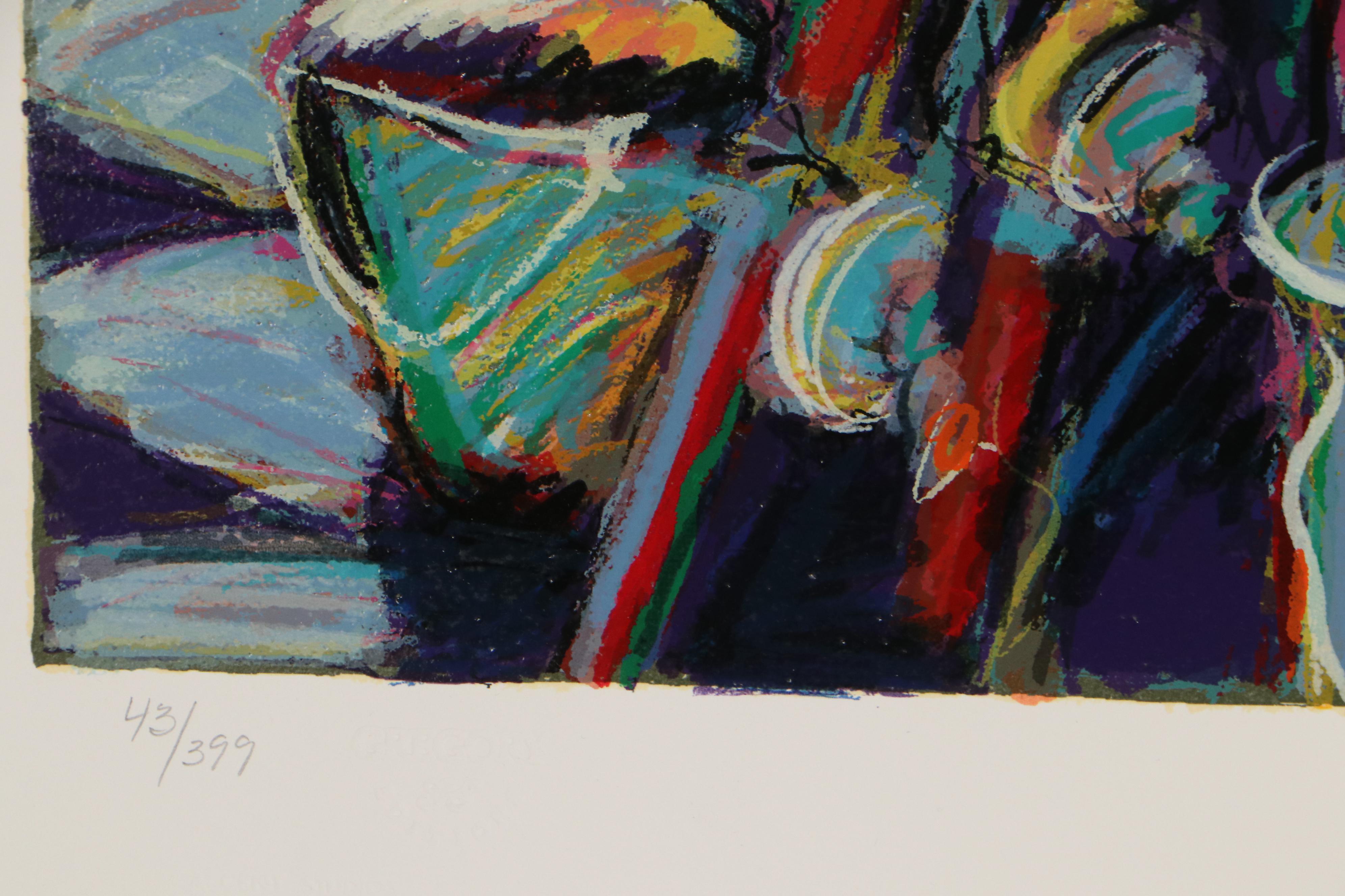 James Talmadge Serigraph "Bar at Malibu Pier," 1993