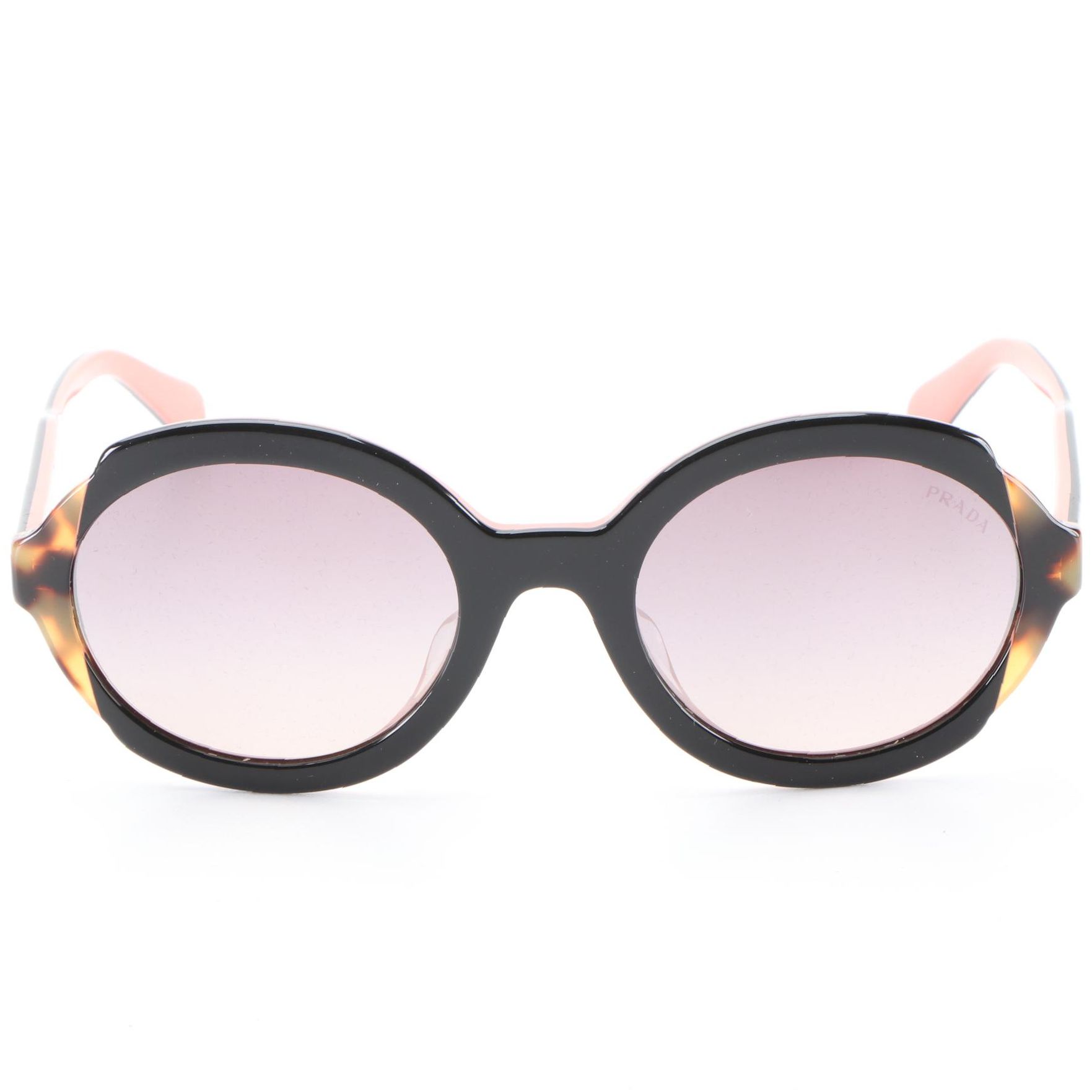 Prada SPR17U-F Round Sunglasses with Case and Box