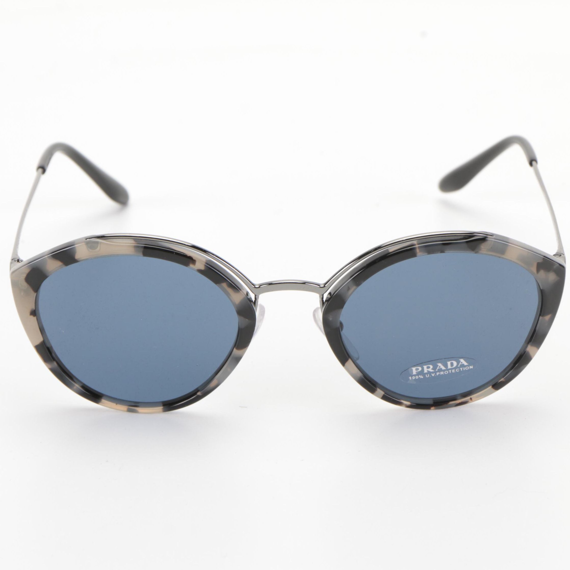 Prada SPR18U Round Sunglasses with Case and Box