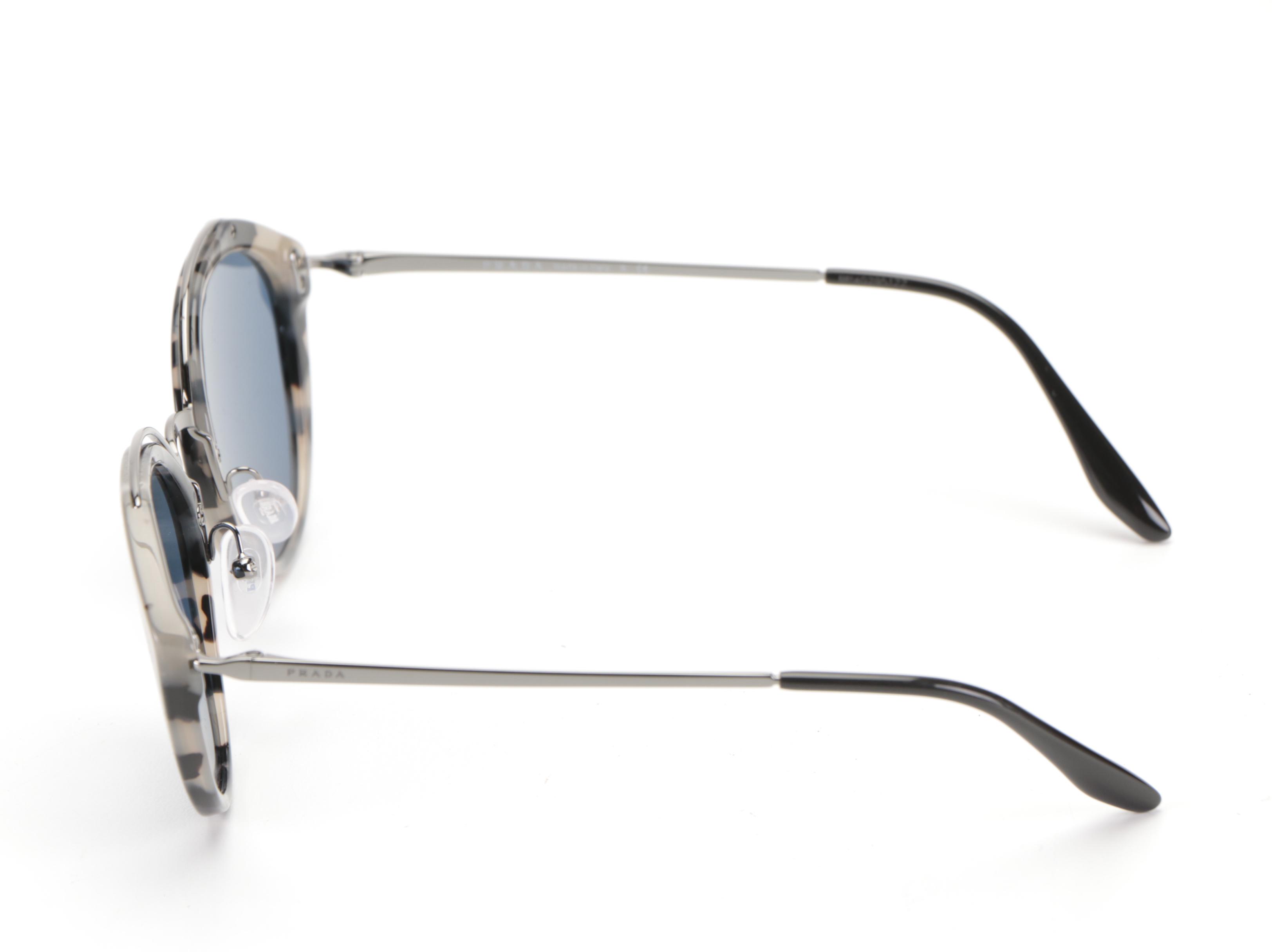 Prada SPR18U Havana Sunglasses with Case and Box