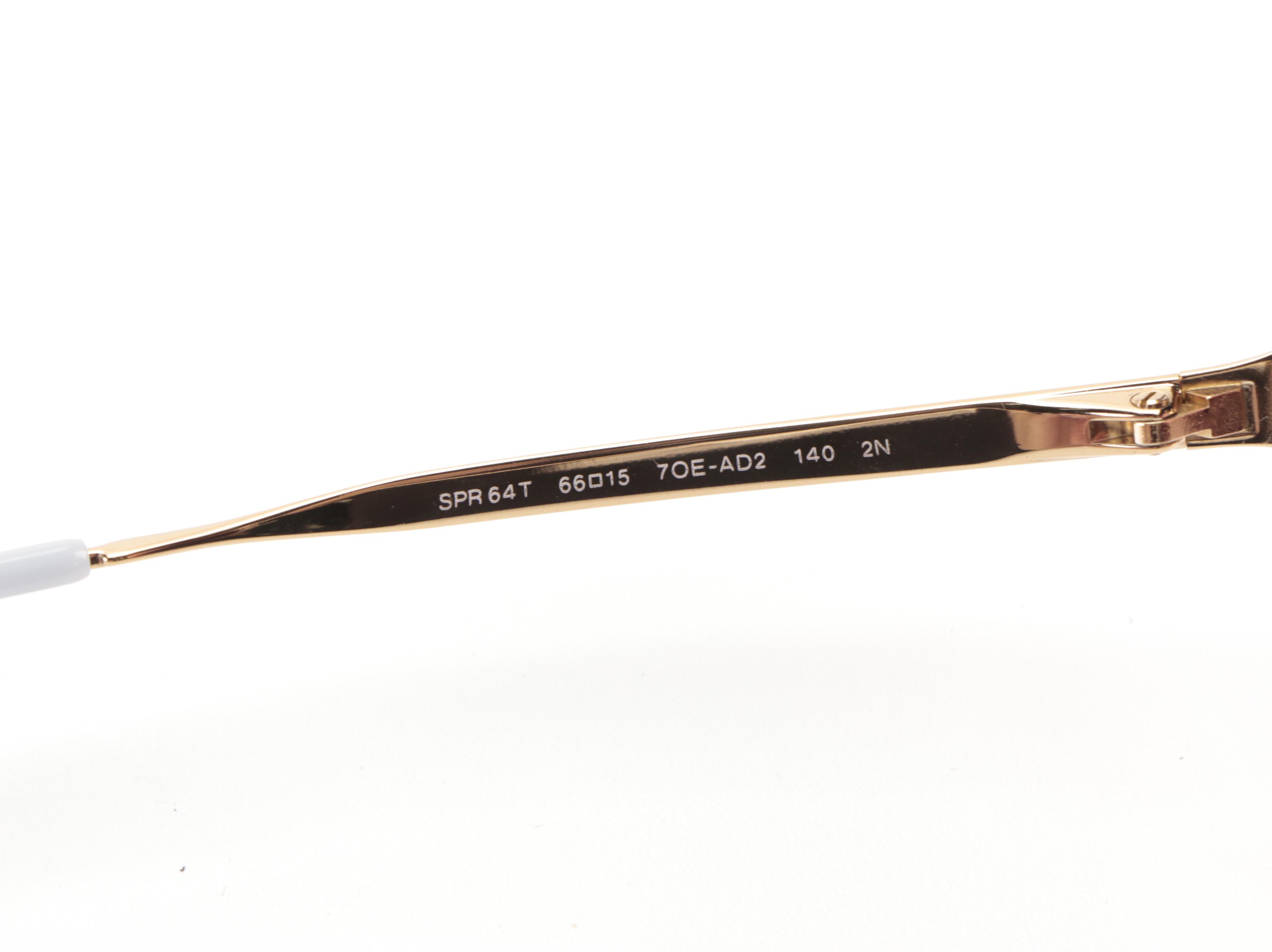 Prada SPR64T Semi-Rimless Sunglasses with Case and Box