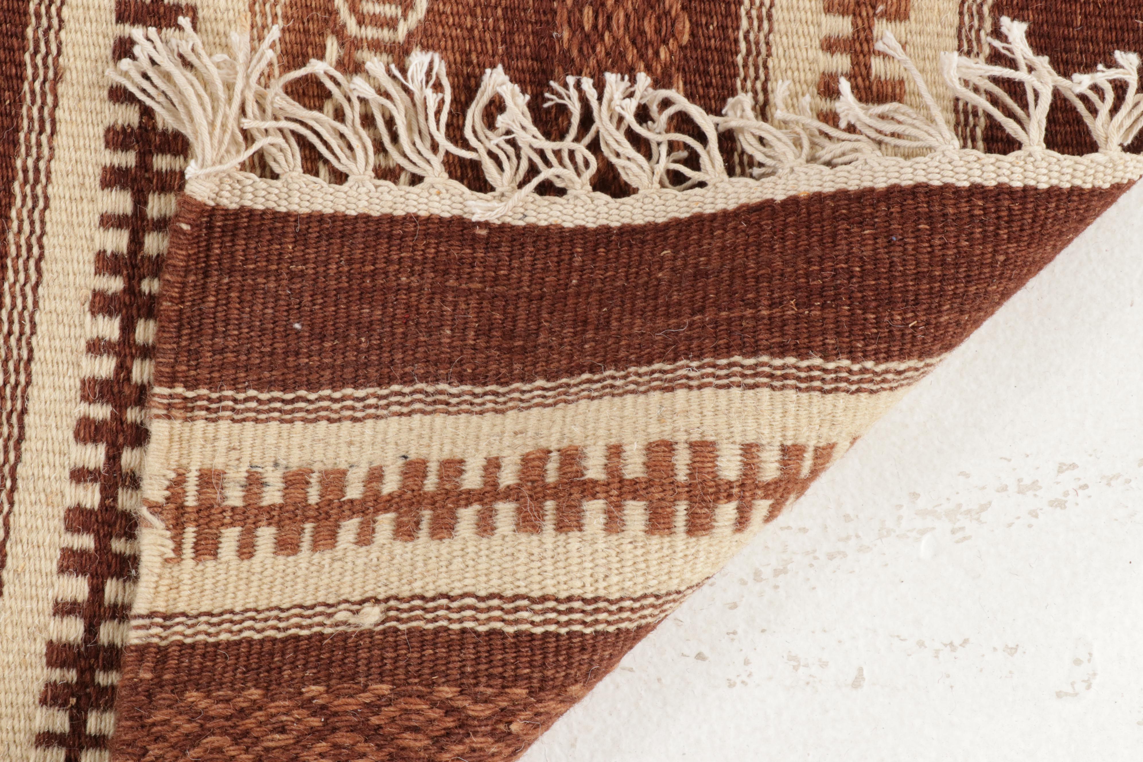 3'10 x 6'2 Handwoven Southwestern Style Area Rug