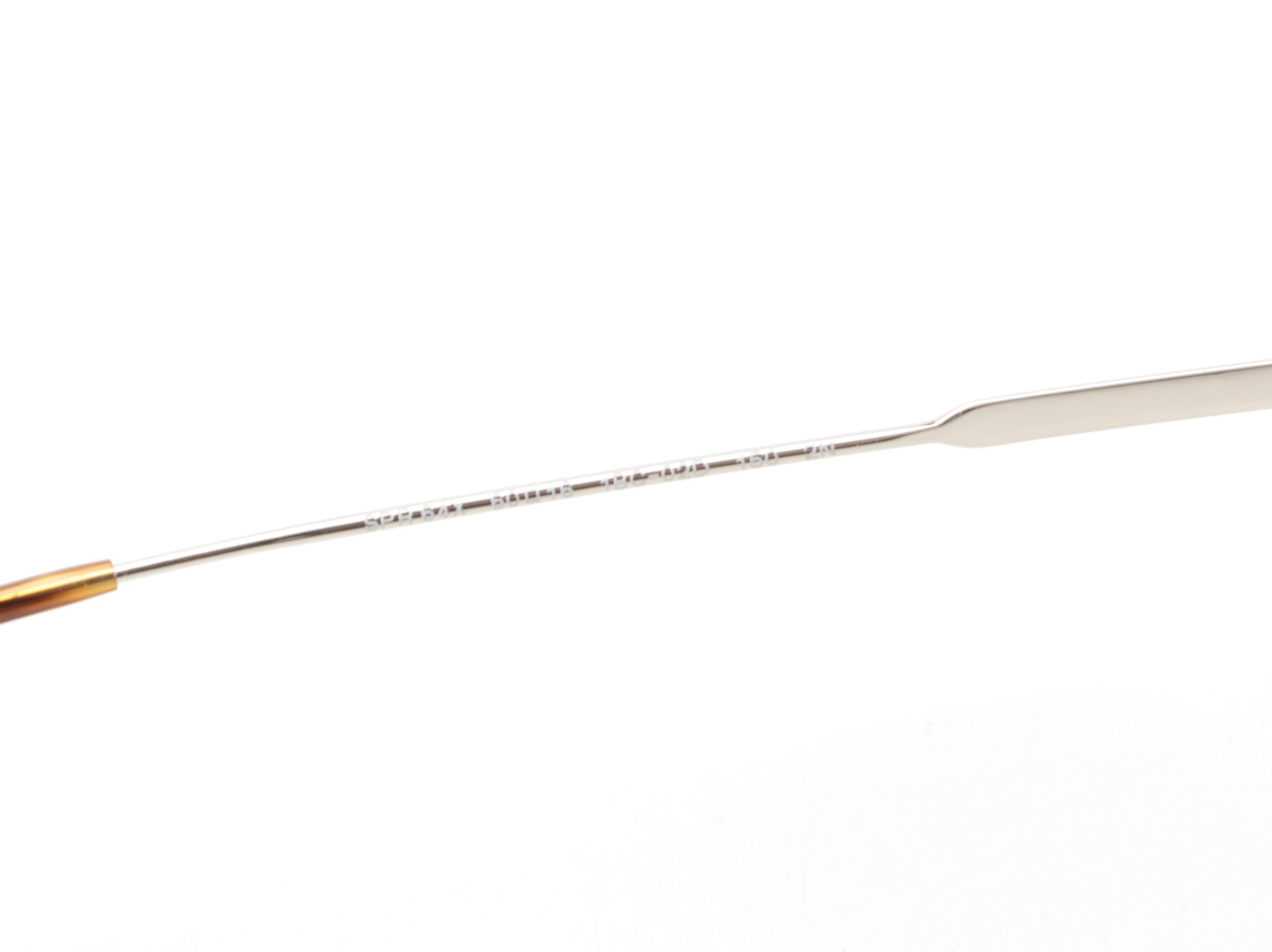 Prada SPR64X Silver Tone Double-Bridge Sunglasses with Case and Box