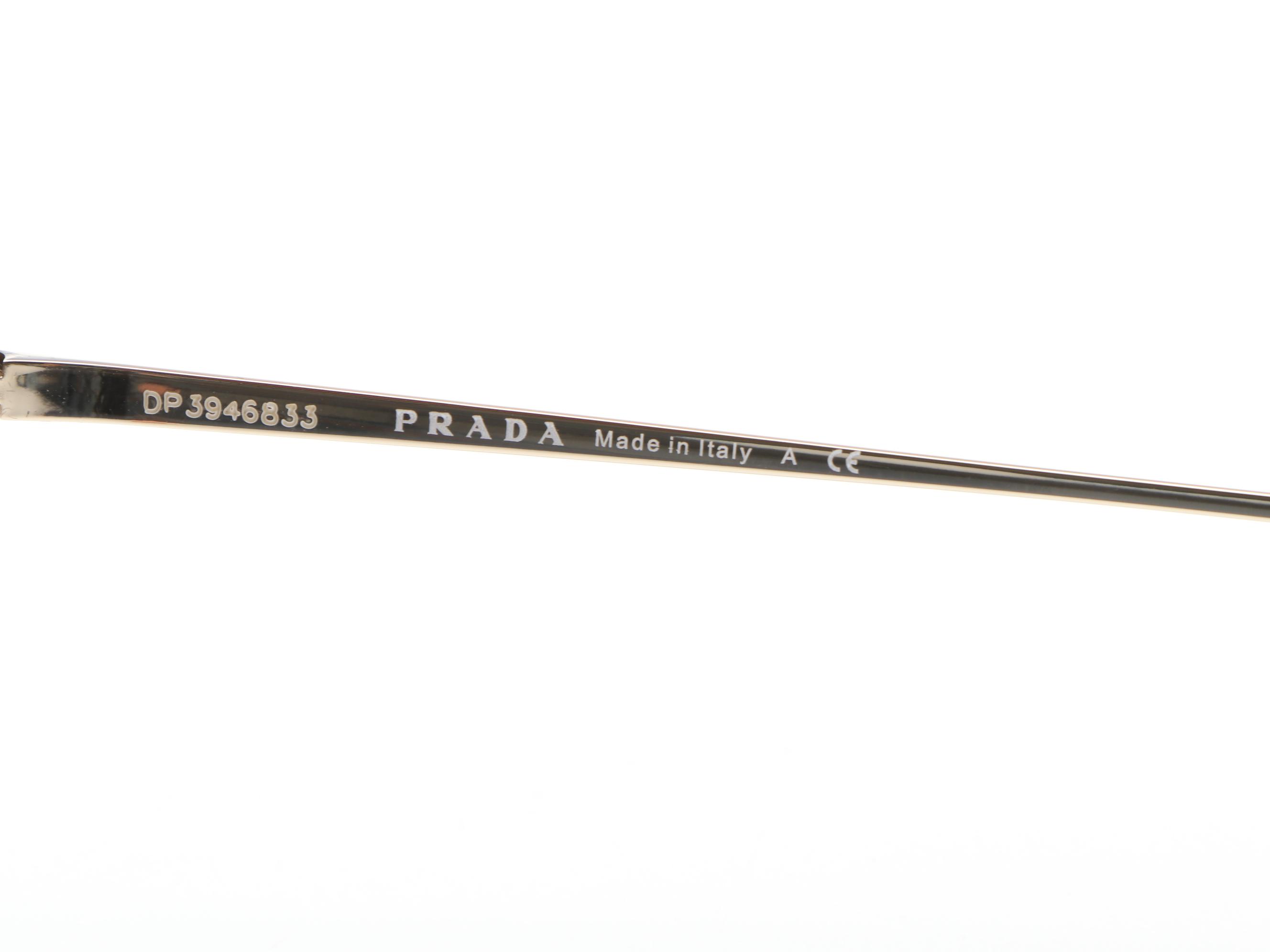 Prada SPR60V Modified Cat Eye Sunglasses with Case and Box