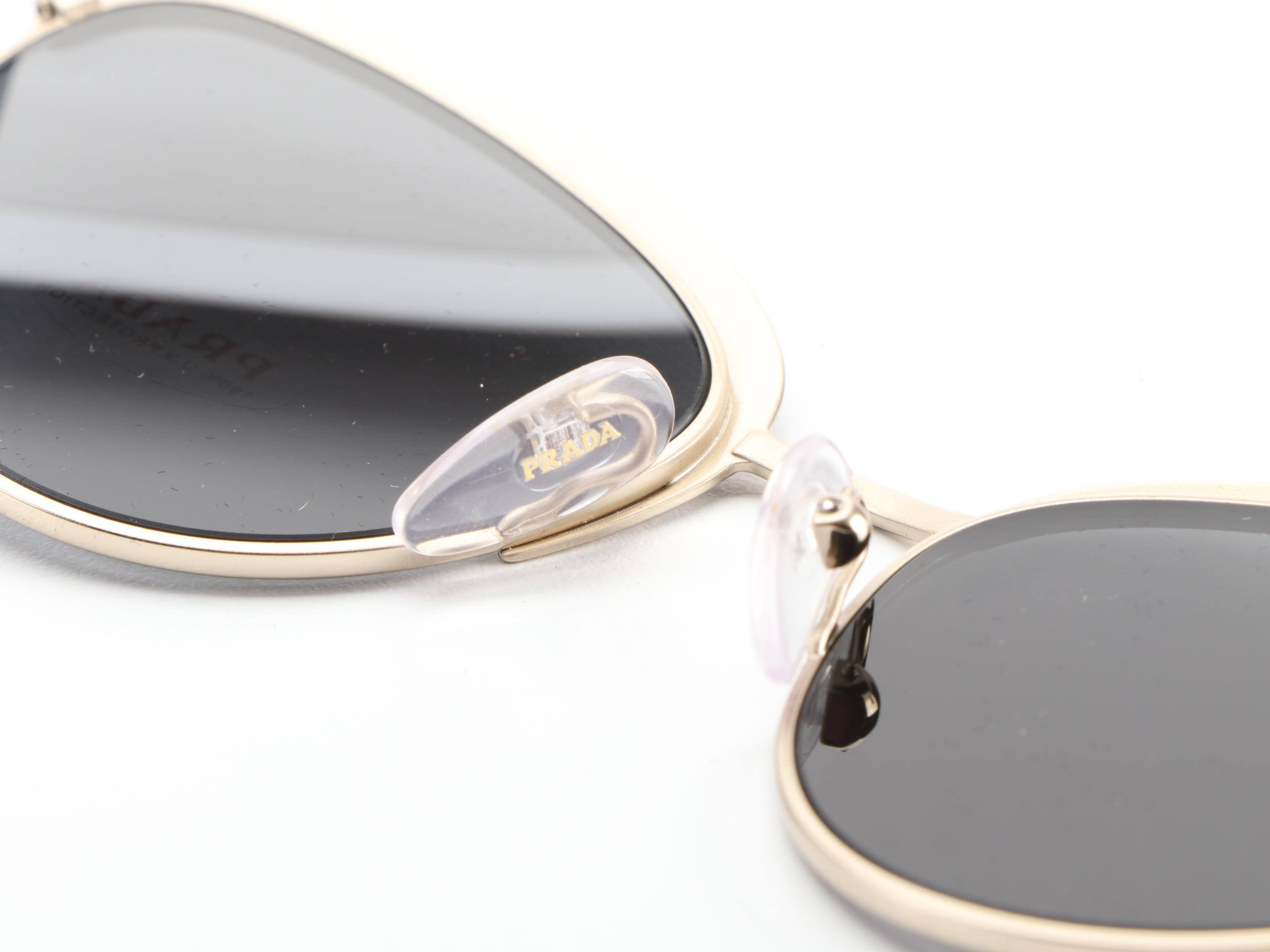 Prada SPR60V Modified Cat Eye Sunglasses with Case and Box