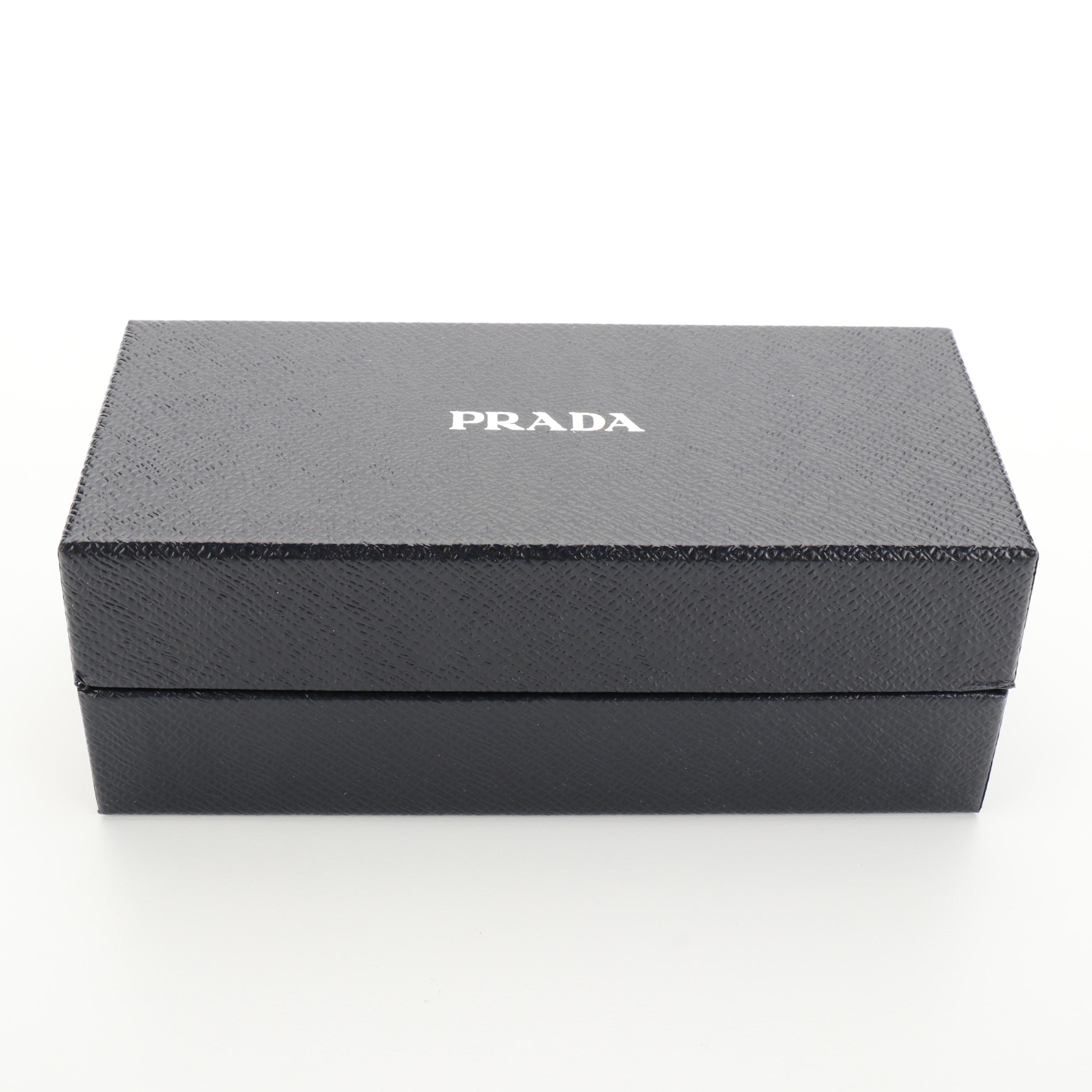 Prada SPR18U Sunglasses in Grey Havana with Case and Box