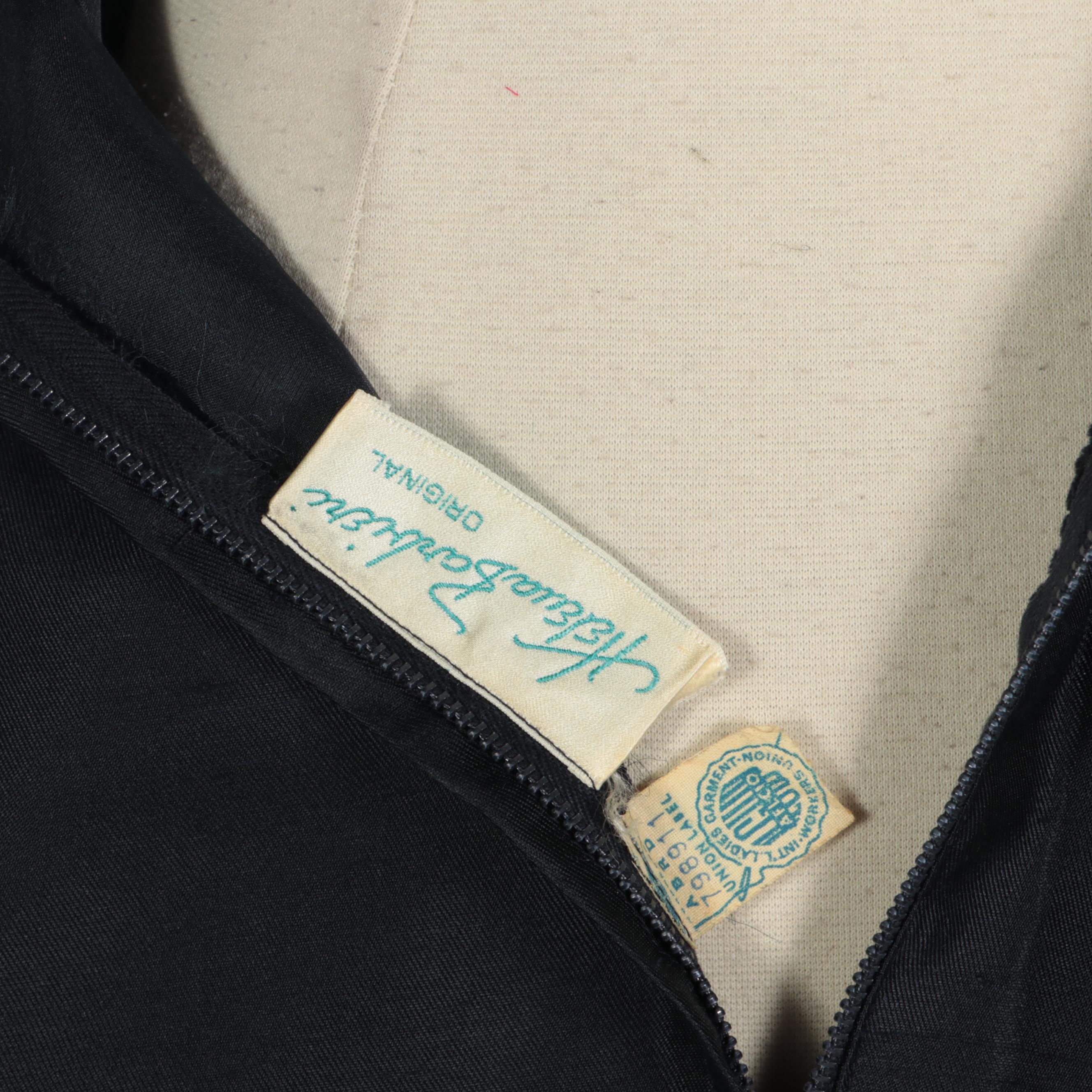 Helena Barbieri and Dynasty Silk Cocktail Dresses, Late 1950s