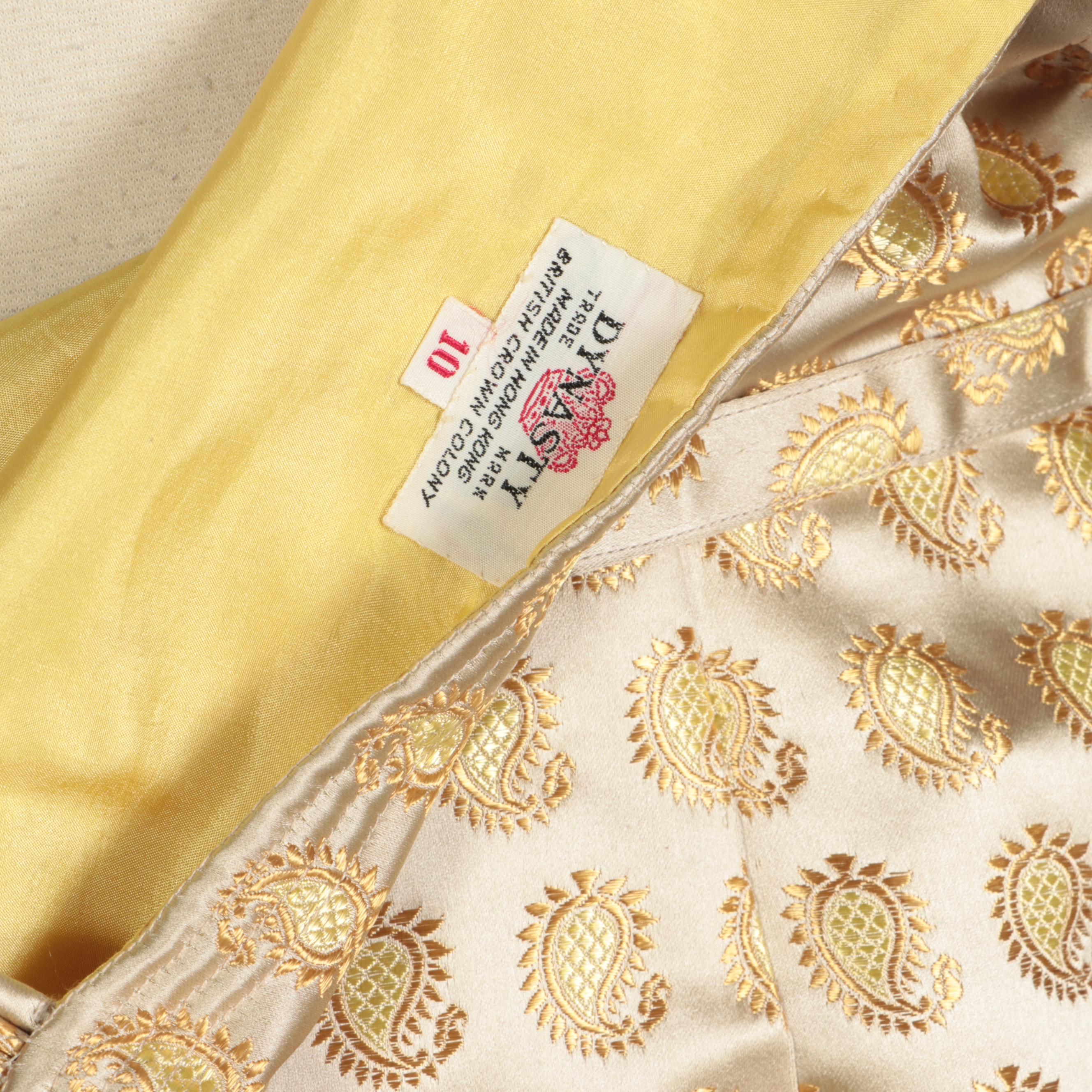 Helena Barbieri and Dynasty Silk Cocktail Dresses, Late 1950s