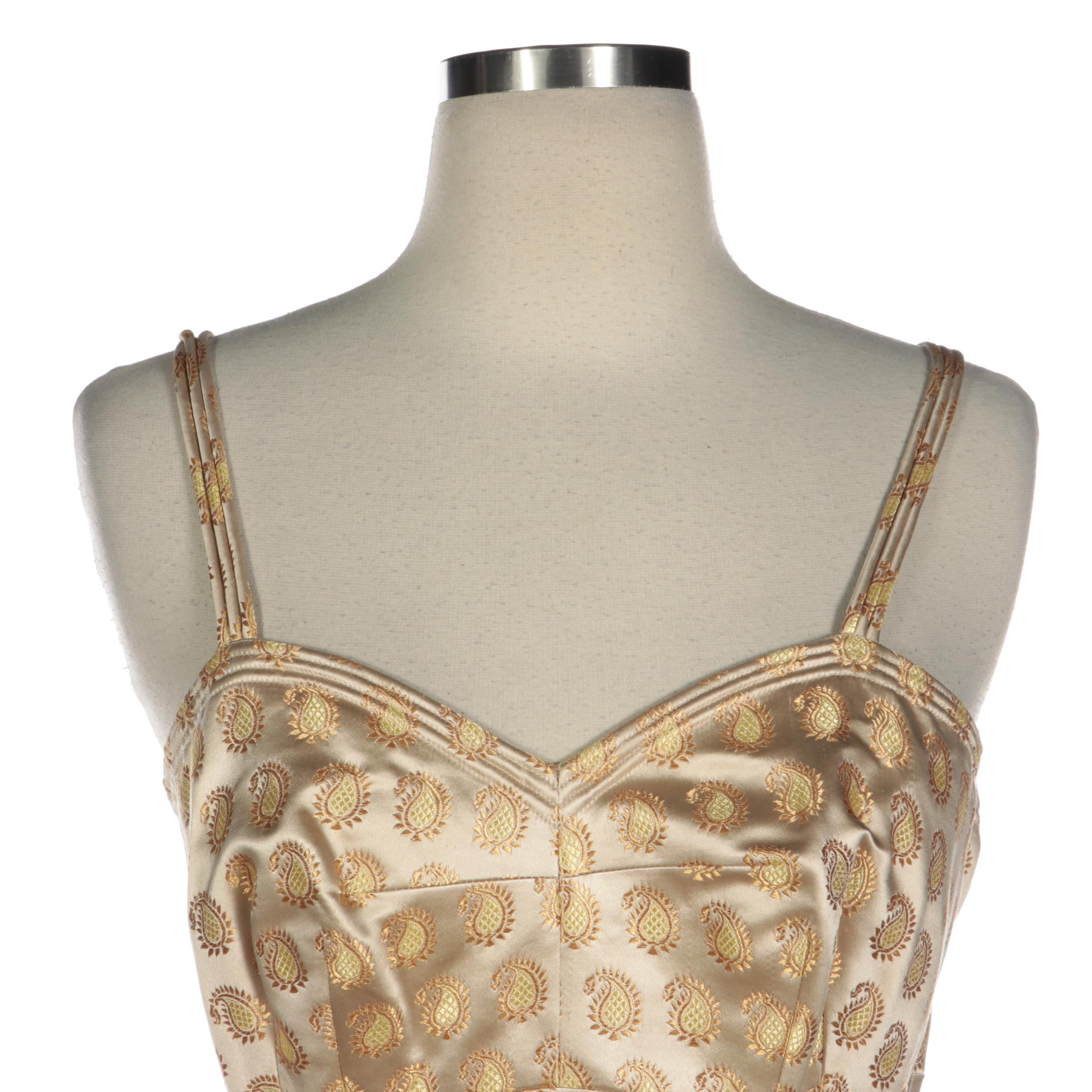 Helena Barbieri and Dynasty Silk Cocktail Dresses, Late 1950s