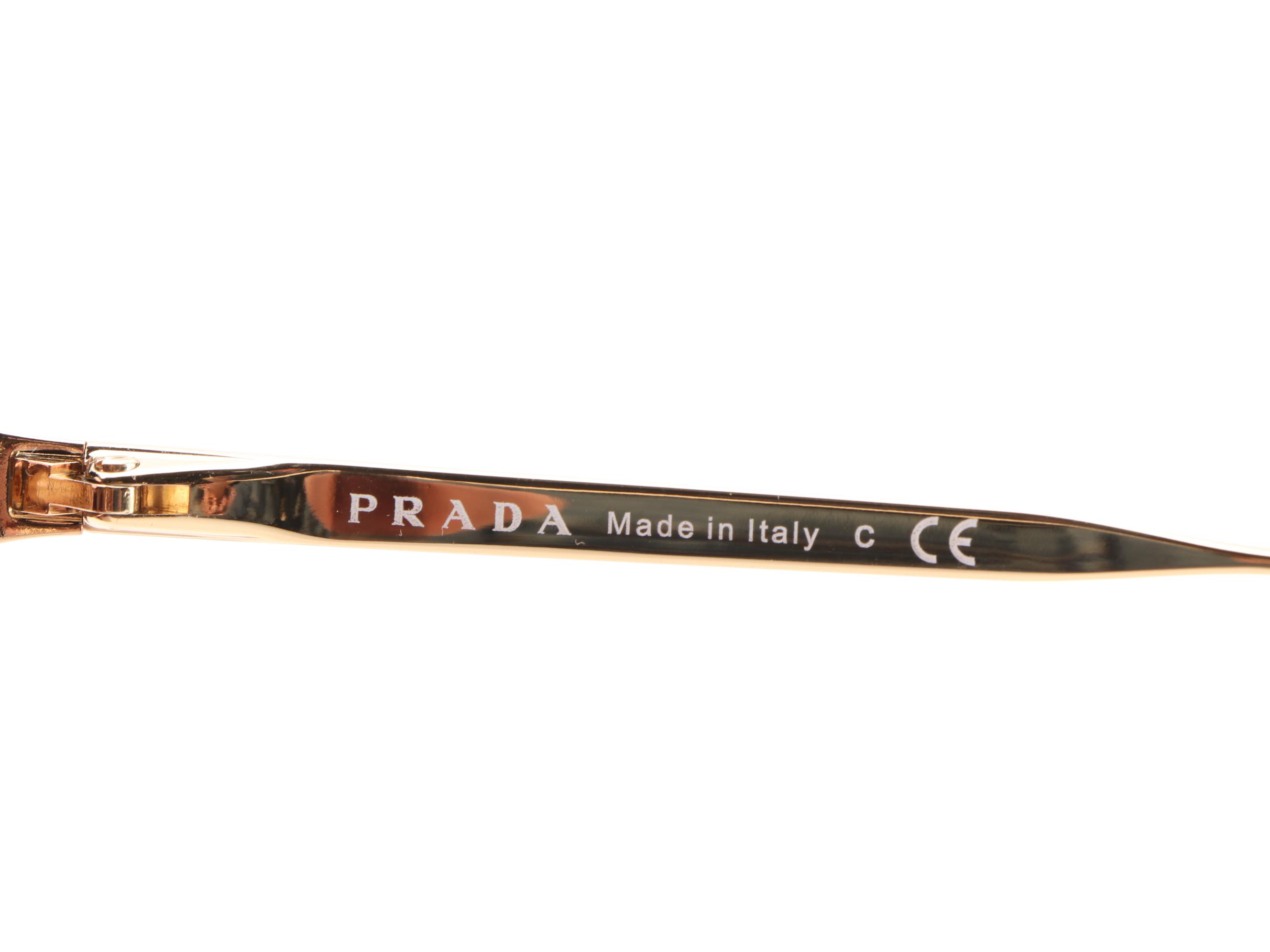 Prada SPR53U Embellished Sunglasses with Case and Box