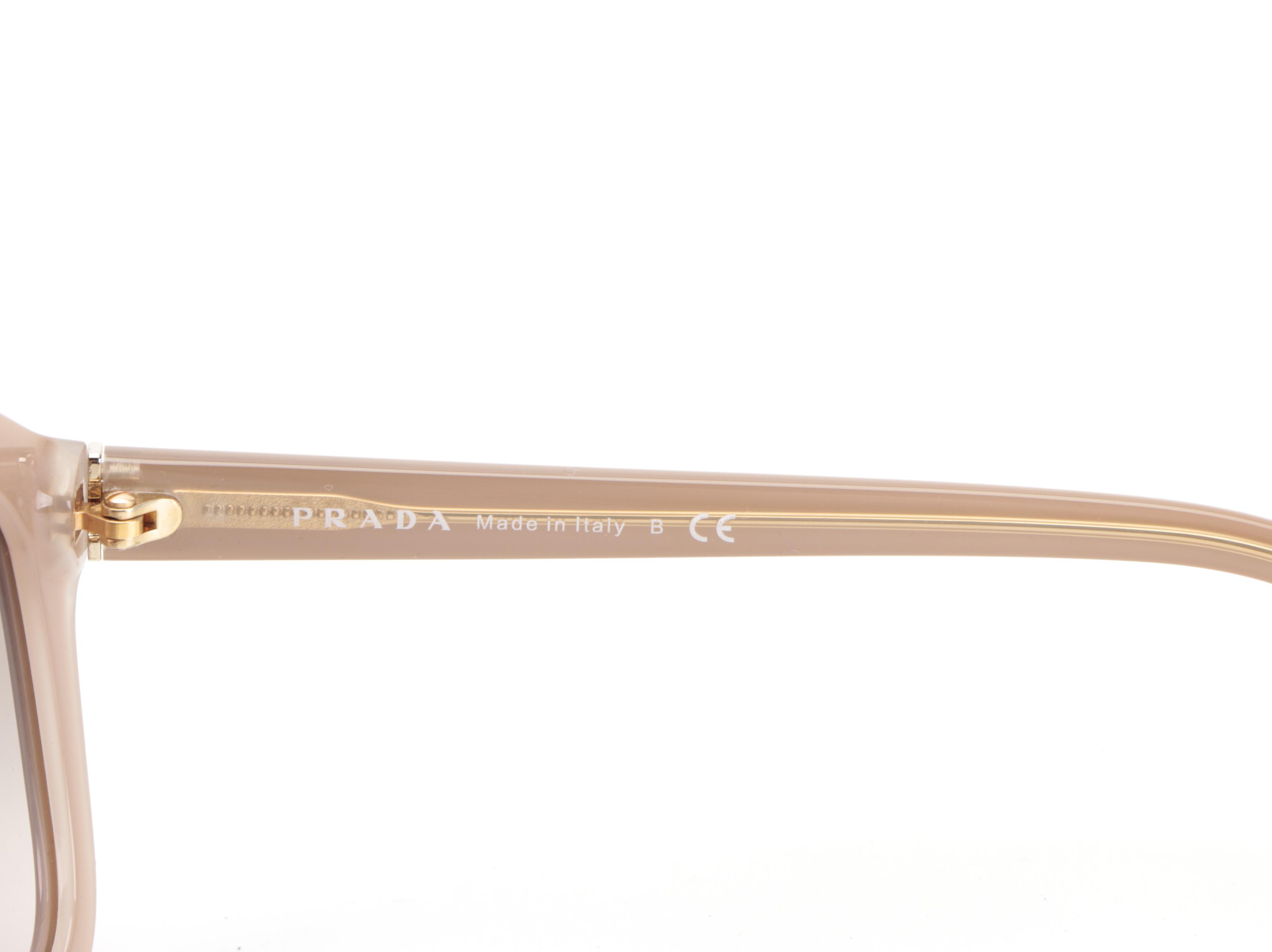 Prada SPR25R Square Sunglasses with Case and Box