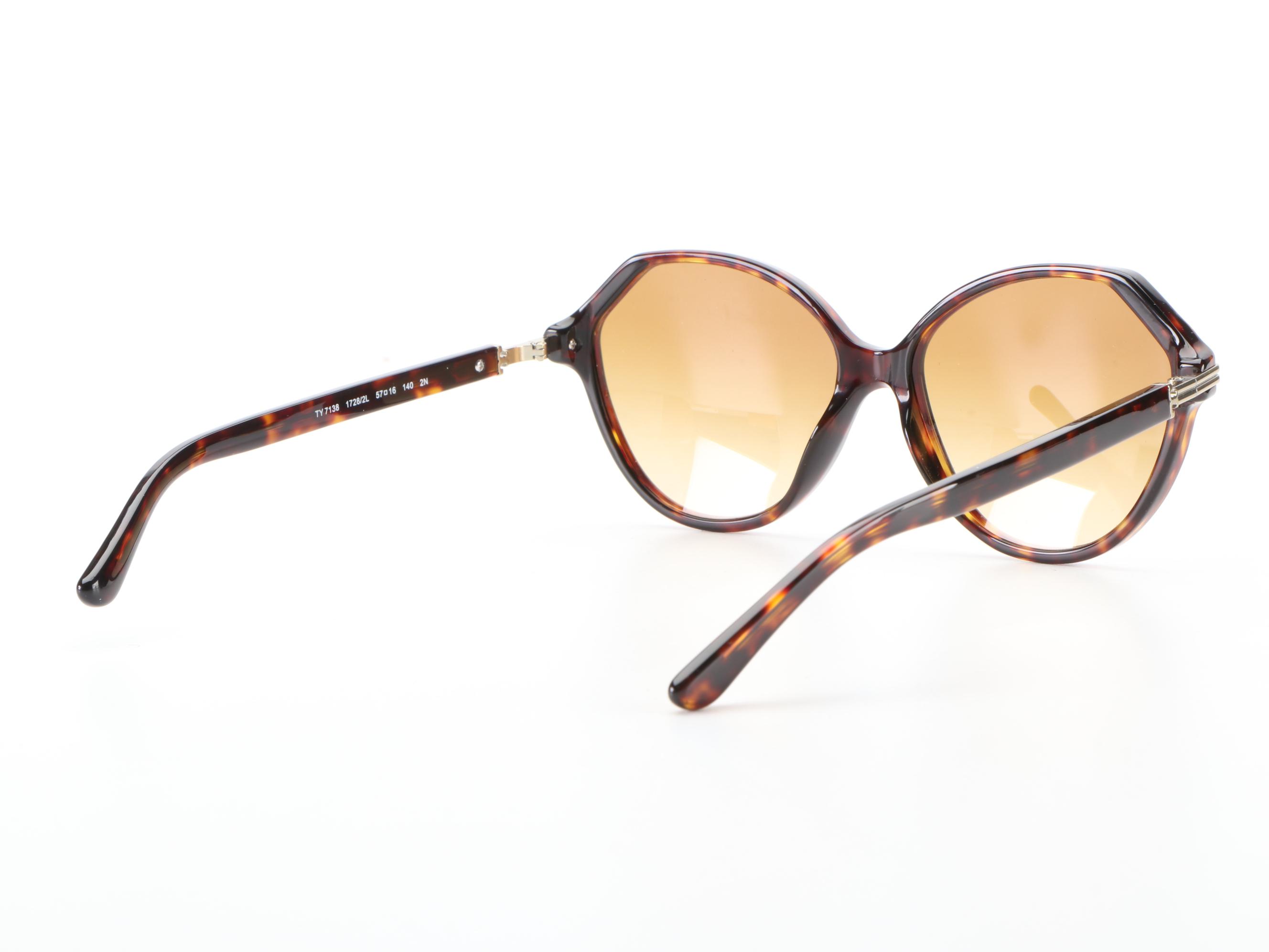 Tory Burch TY7138 Modified Cat Eye Sunglasses with Case