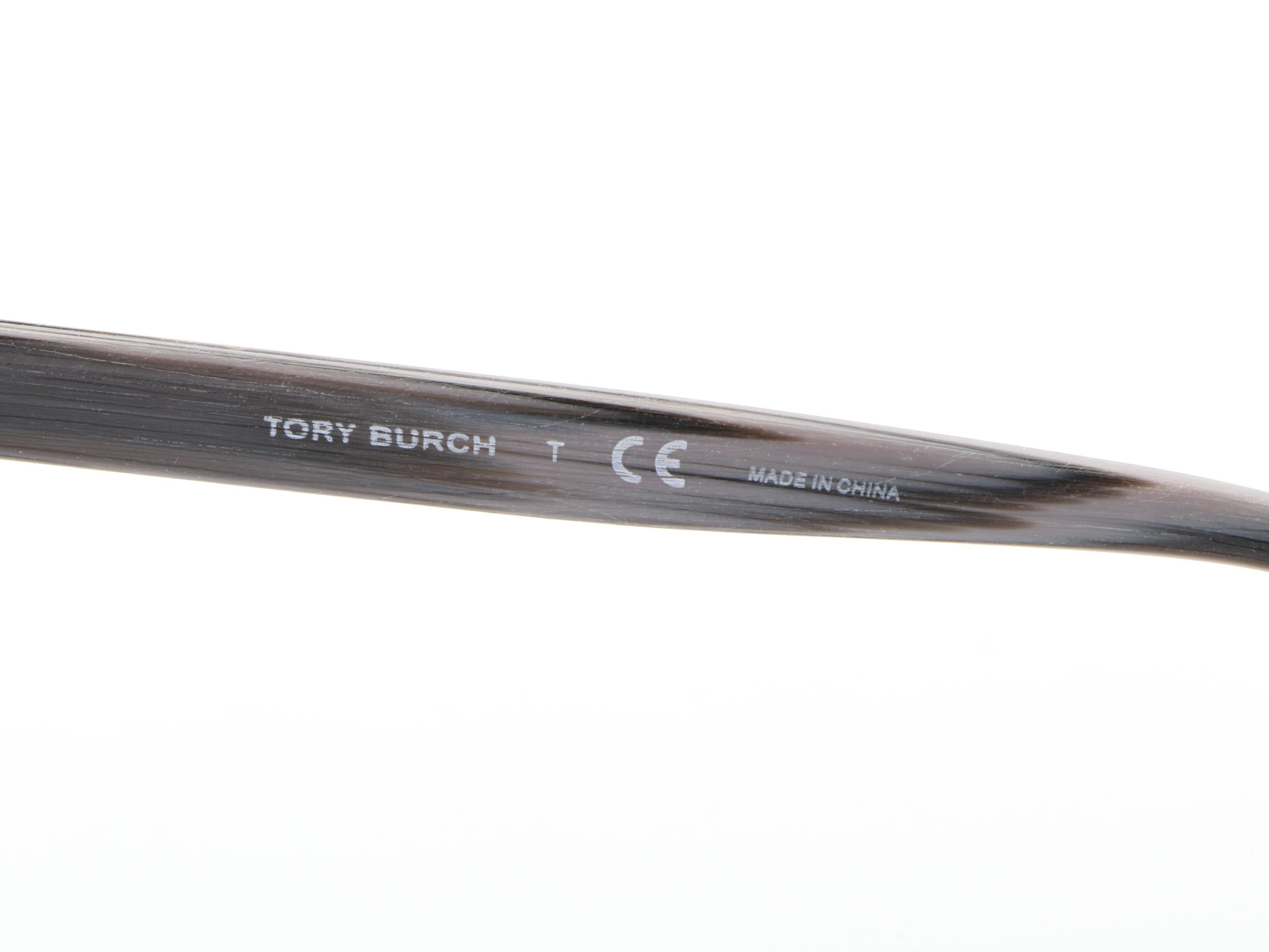 Tory Burch TY7106 Blue and White Acetate Sunglasses with Case