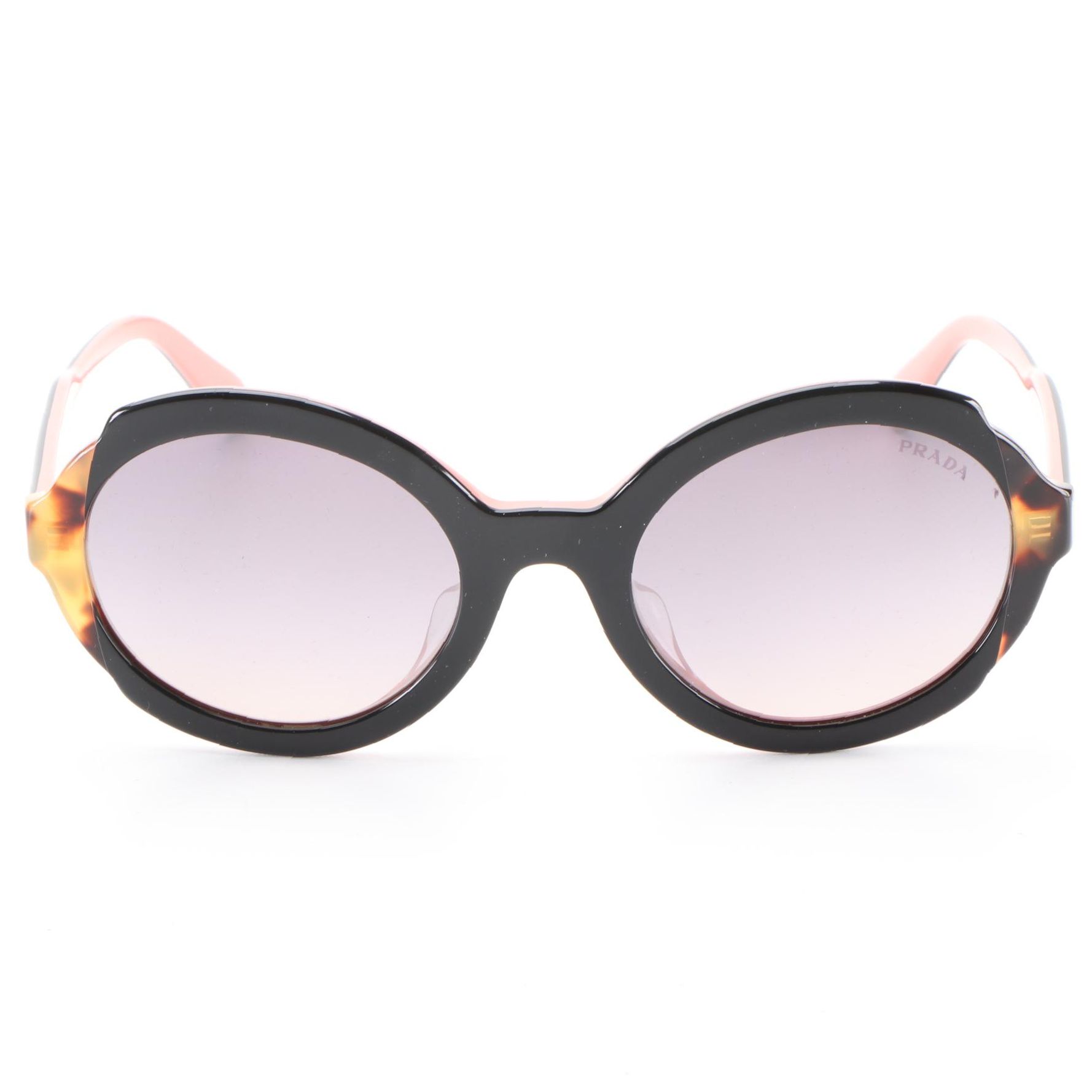 Prada SPR17U-F Round/Oval Sunglasses with Case and Box