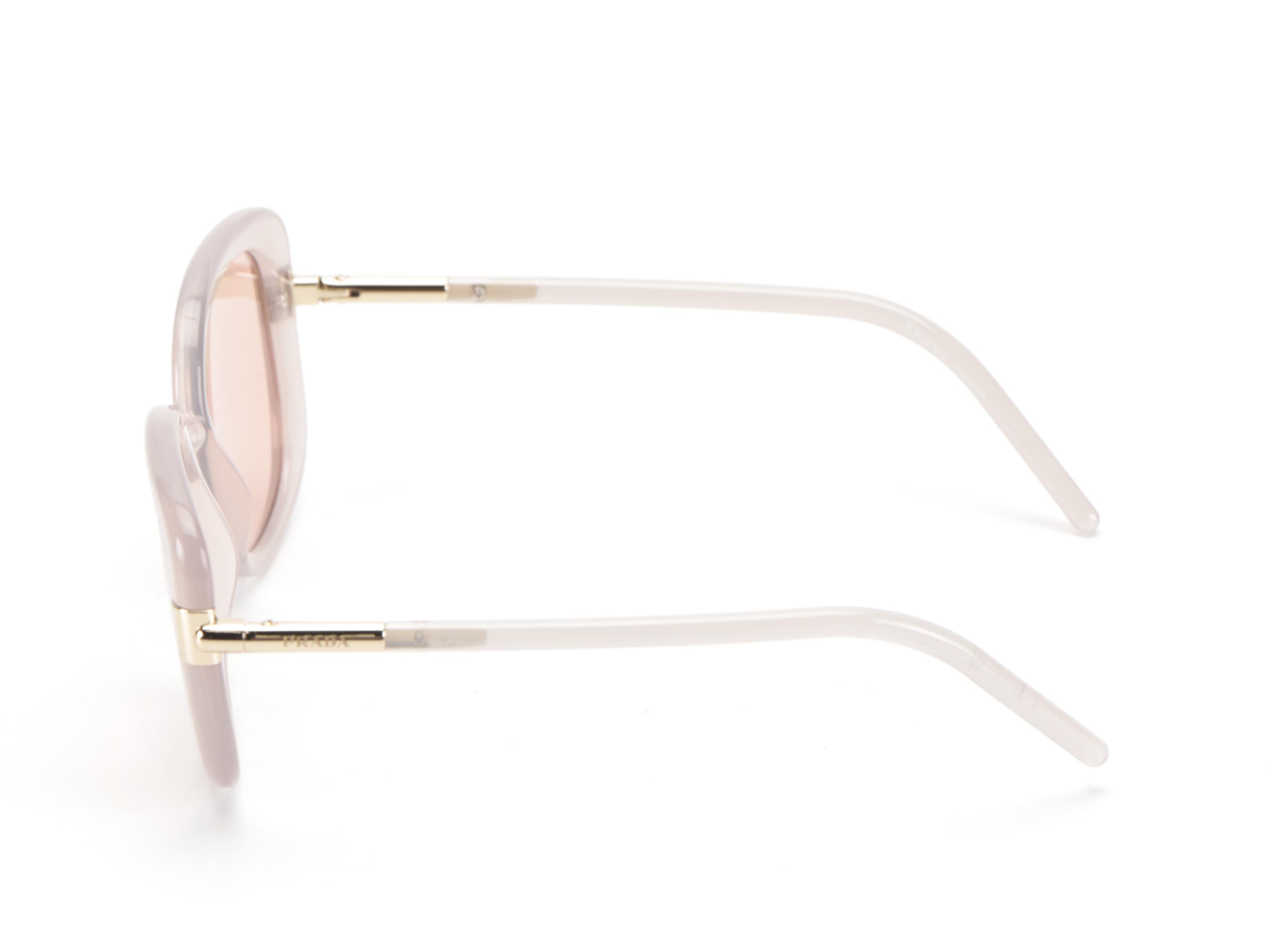 Prada SPR04W Square Sunglasses in Pink with Case and Box