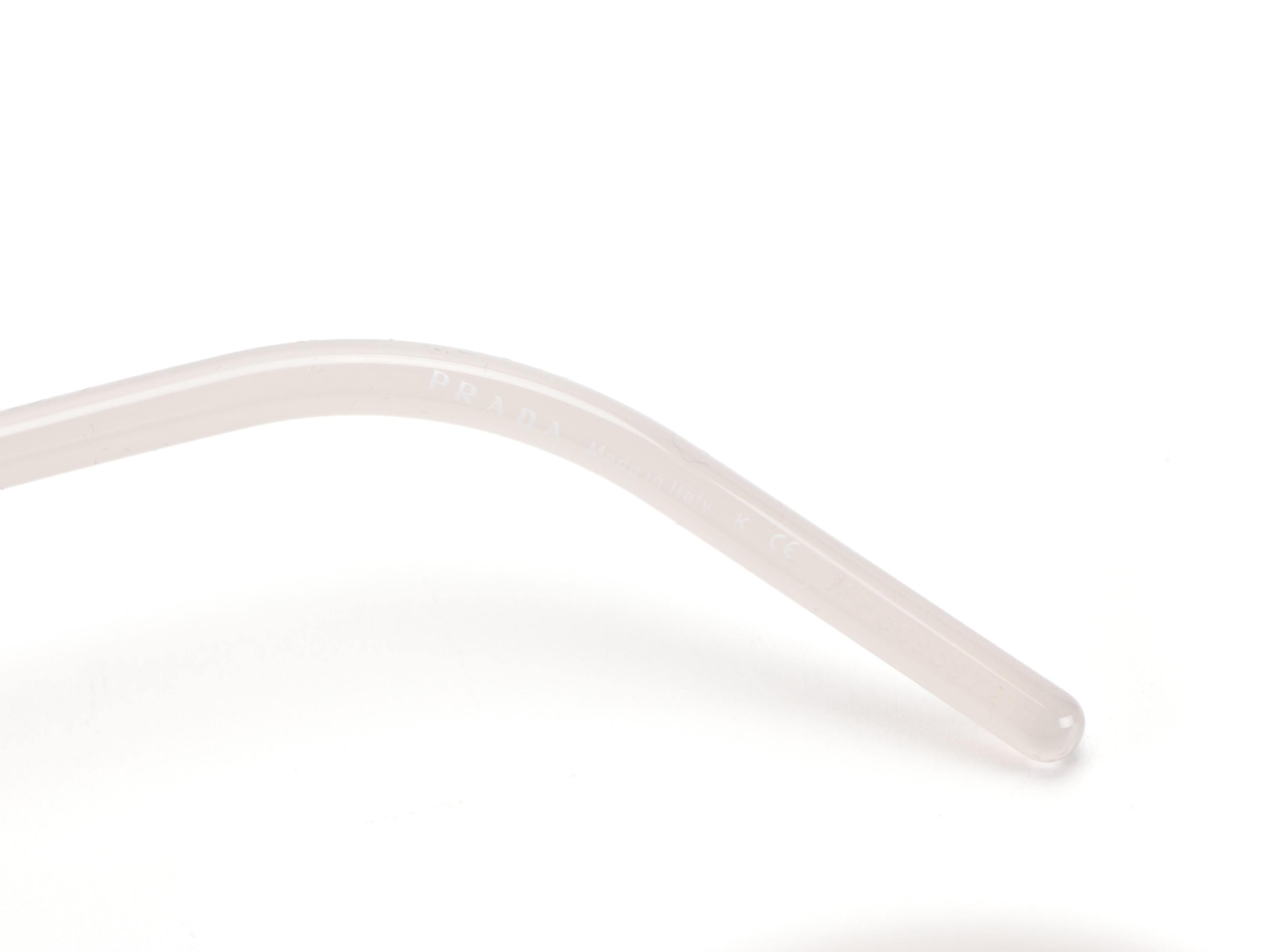 Prada SPR04W Square Sunglasses in Pink with Case and Box