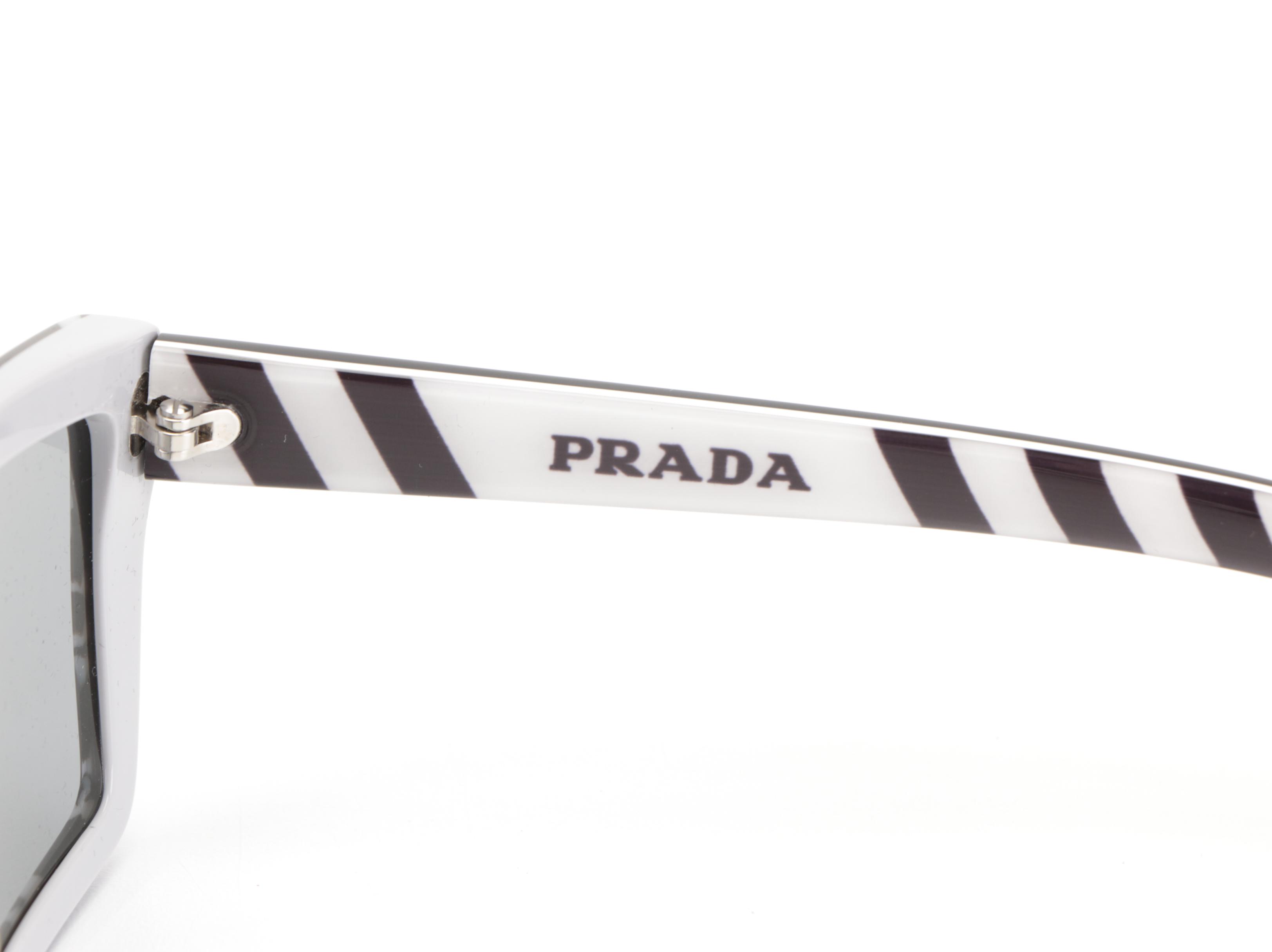 Prada SPR04V Millenials Rectangular Sunglasses in Grey Camo with Case and Box