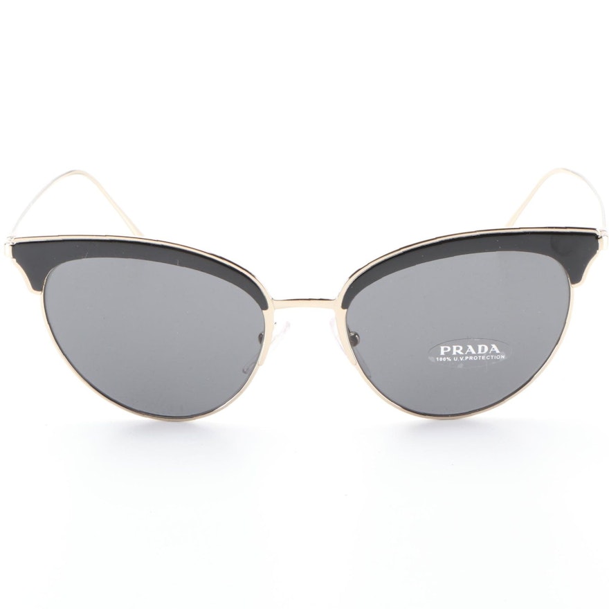 Prada SPR60V Modified Cat Eye Sunglasses with Case and Box