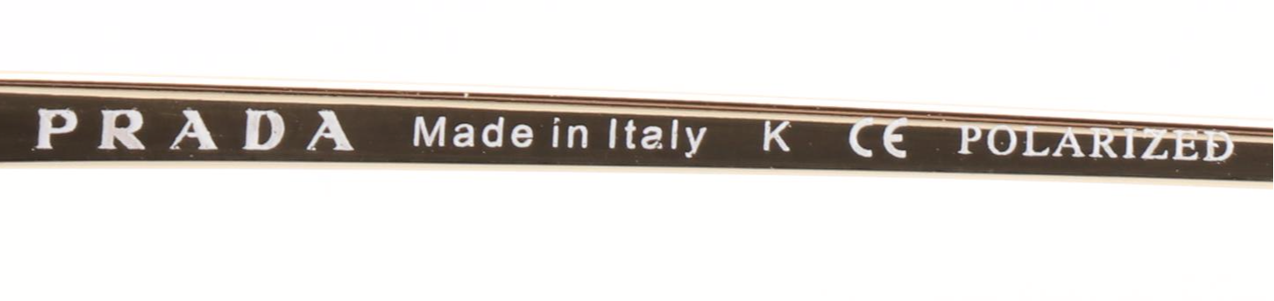 Prada SPR 18X Polarized Round Sunglasses with Case and Box