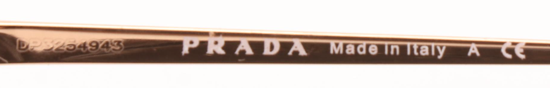 Prada SPR 56U Aviator Style Sunglasses with Case and Box