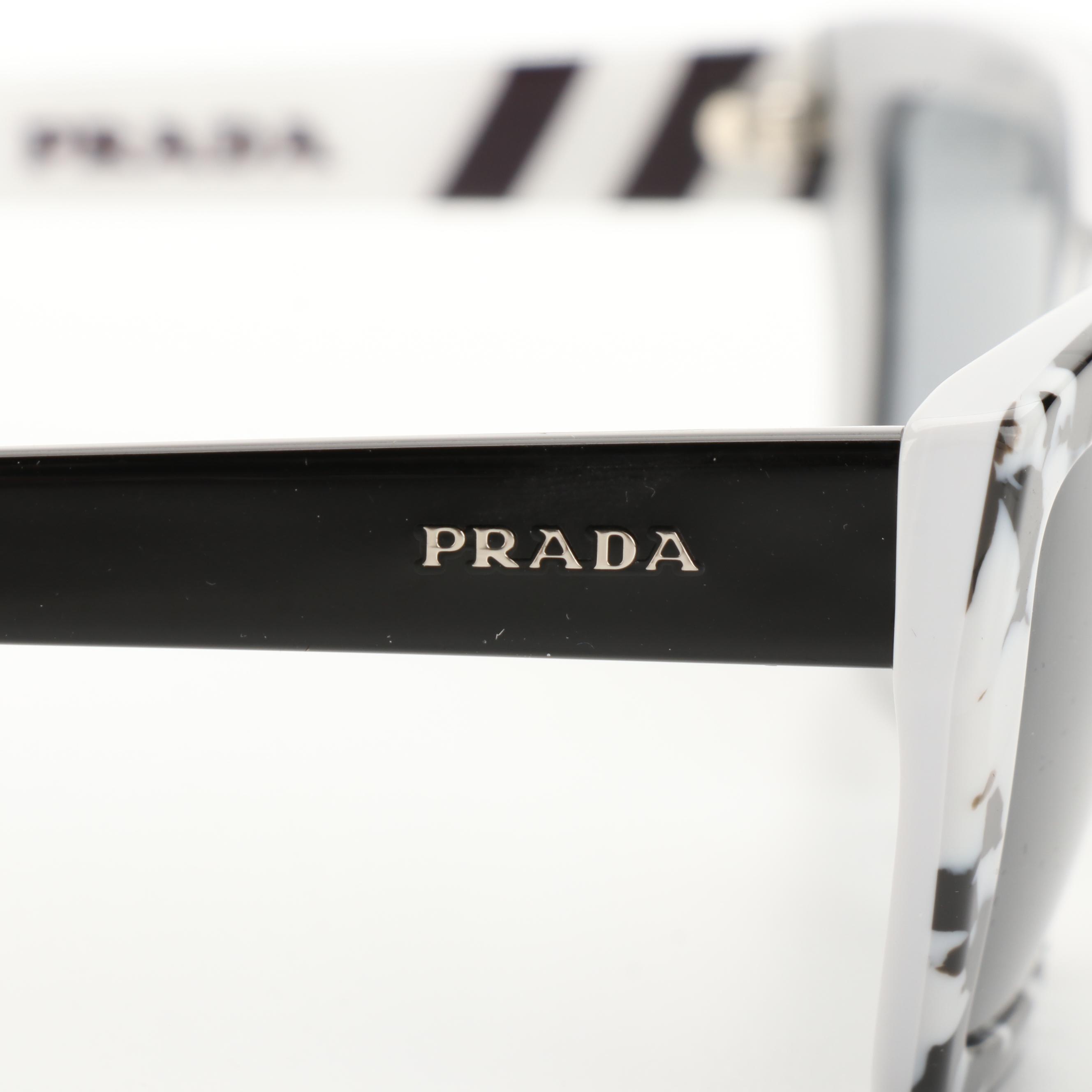 Prada SPR 04V Browline Sunglasses with Case and Box