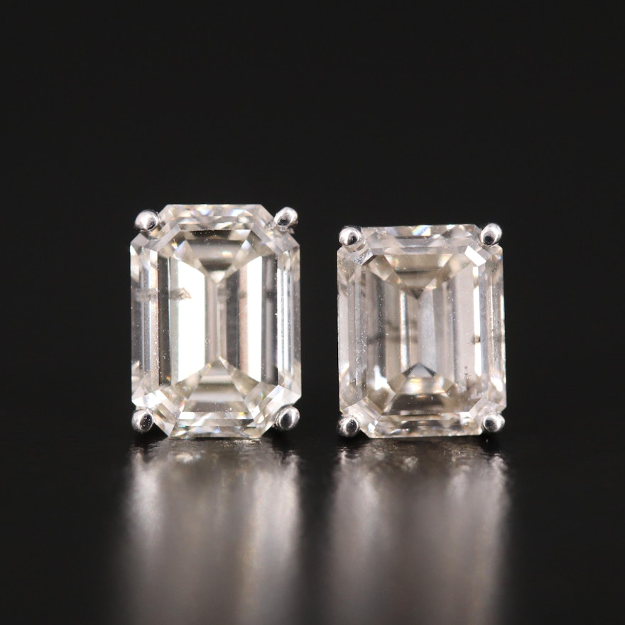 14K 3.80 CTW Lab Grown Diamond Stud Earrings