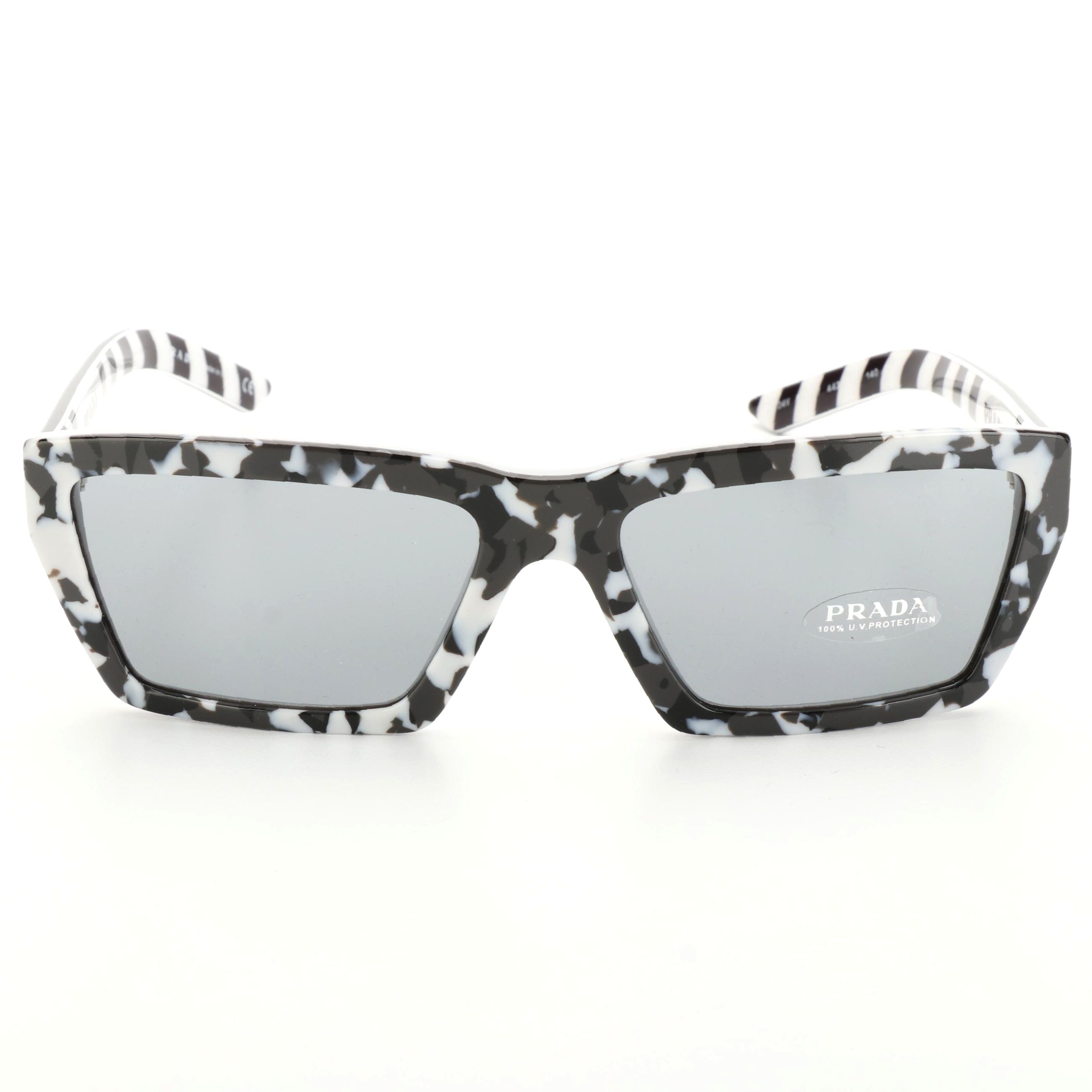 Prada SPR 04V Browline Sunglasses with Case and Box