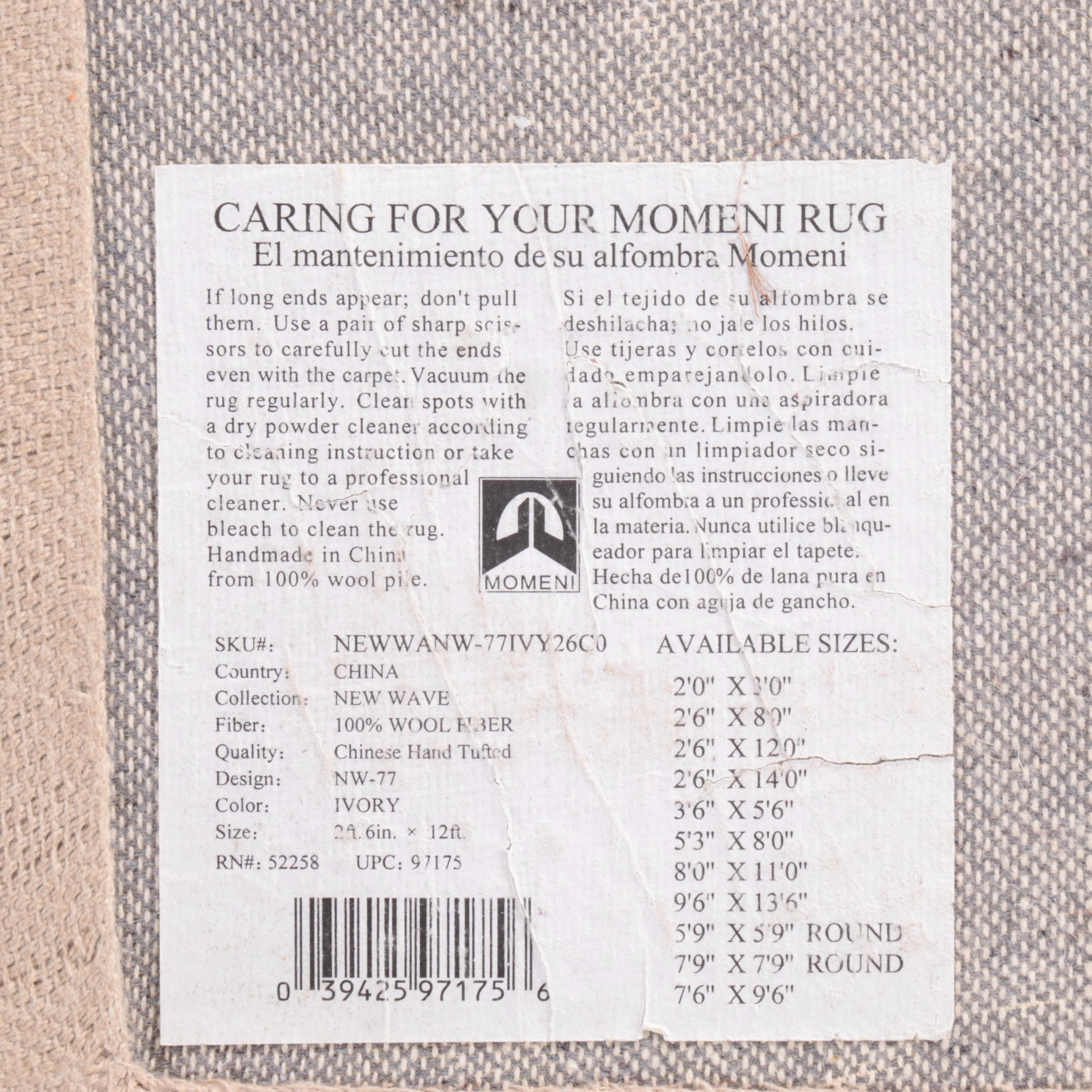 2'7 x 12'1 Hand-Tufted Momeni New Wave Collection Carpet Runner