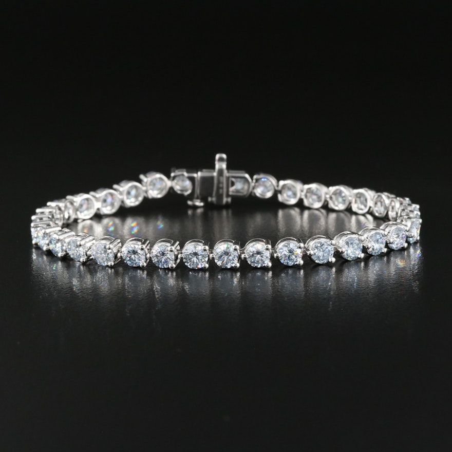 14K 8.49 CTW Lab Grown Diamond Line Bracelet