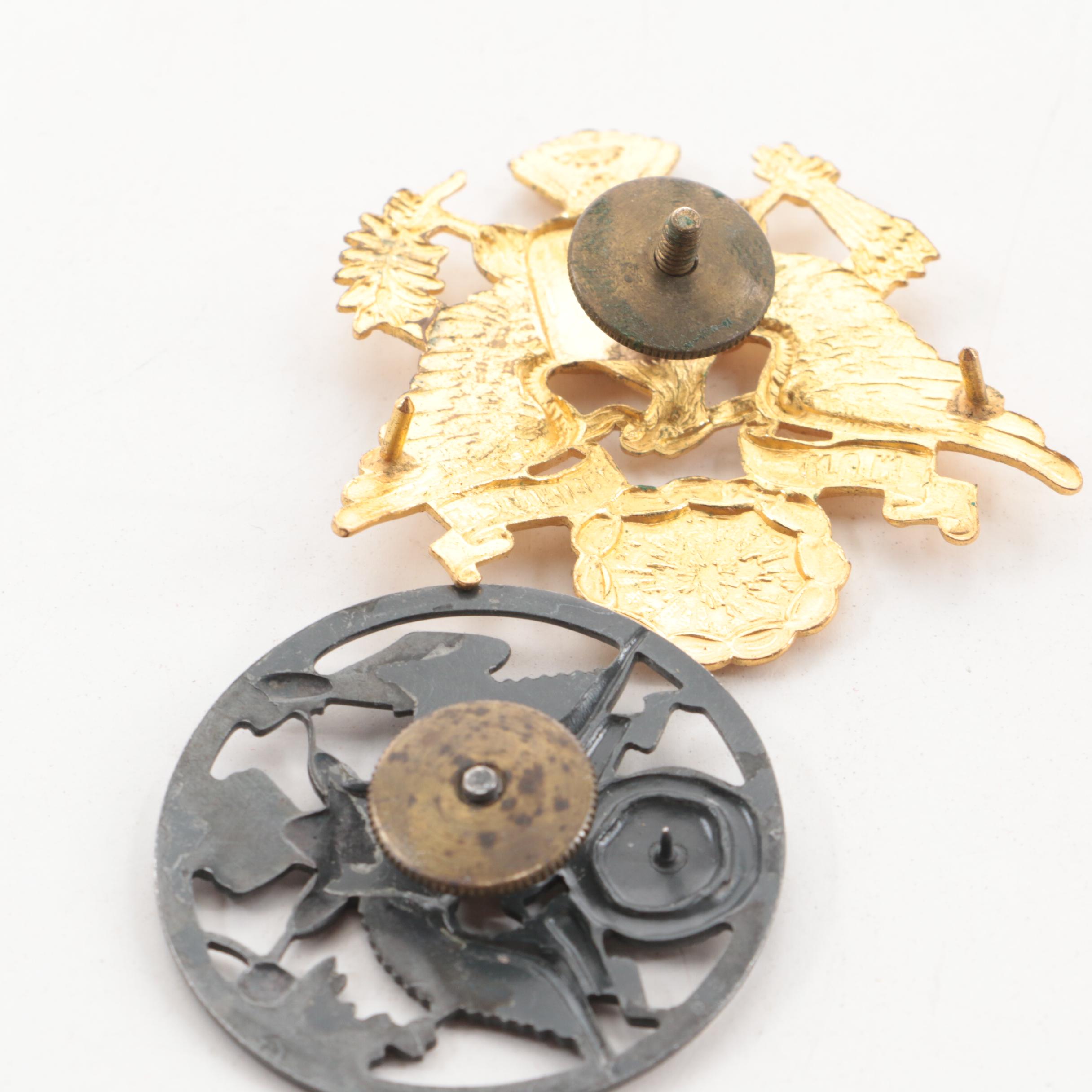 Haviland Limoges Porcelain Trinket Boxes with Flags and Other Memorabilia