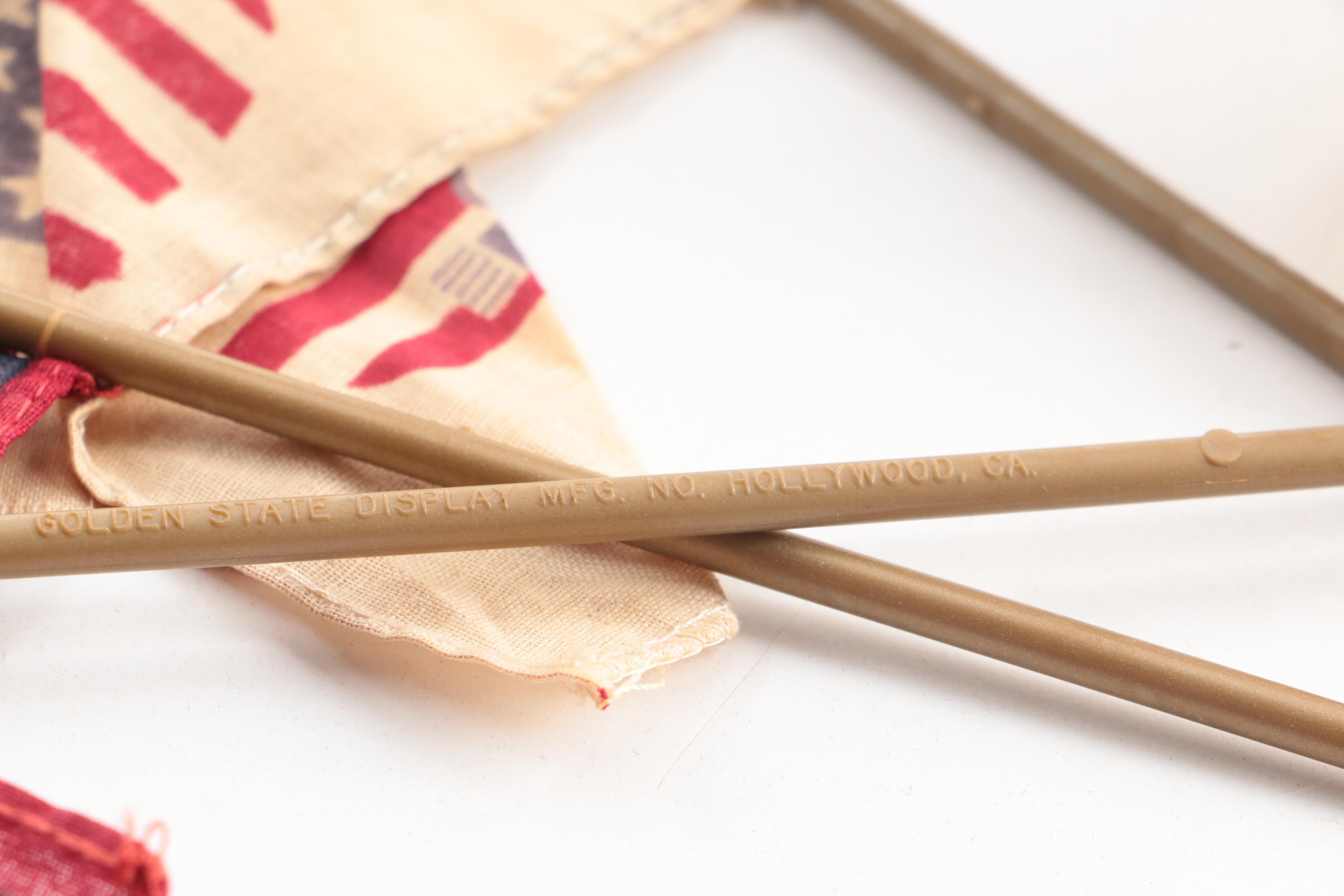 Haviland Limoges Porcelain Trinket Boxes with Flags and Other Memorabilia