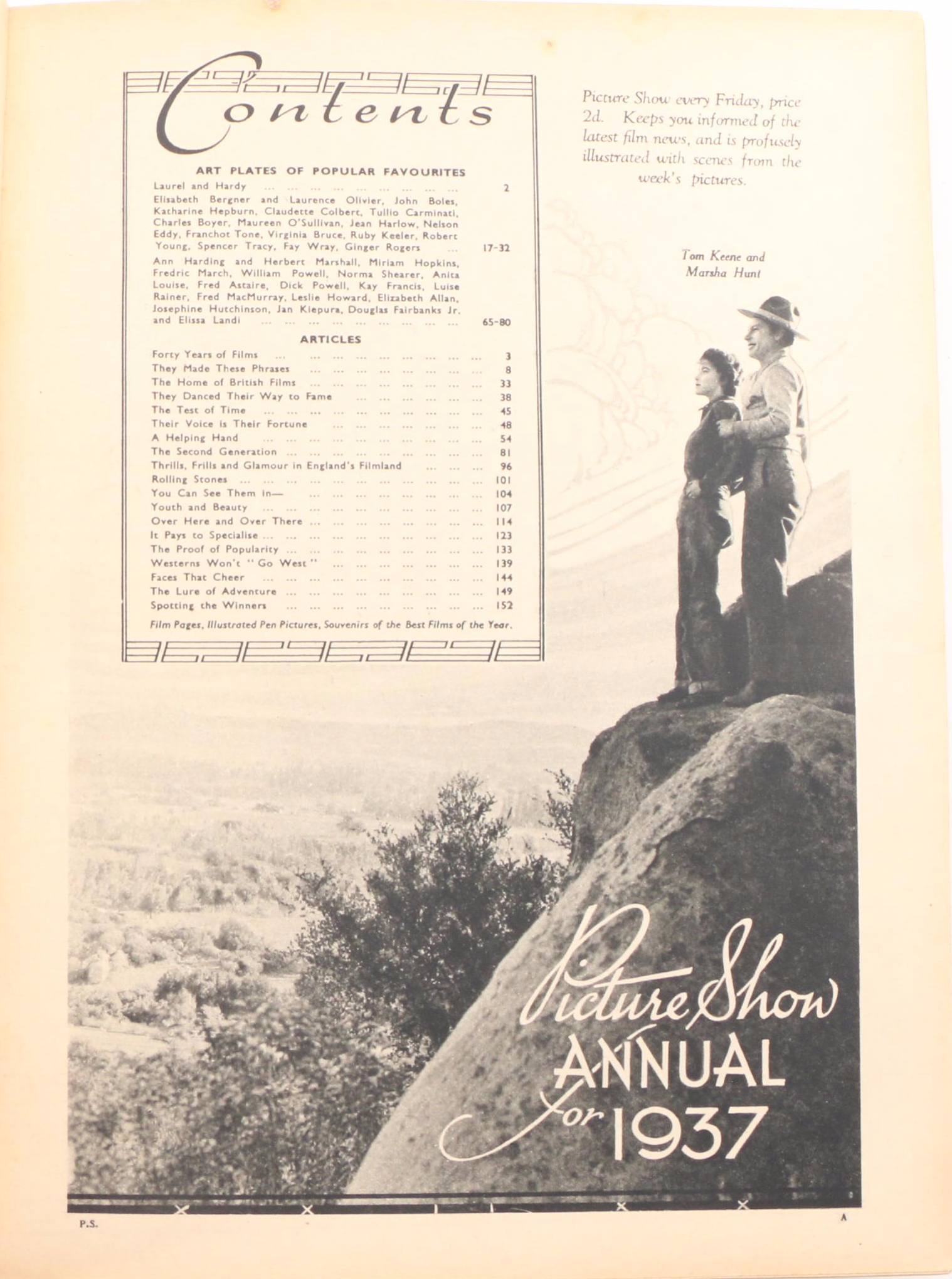 "Picture Show" and "Movie Album" Magazines Featuring Greta Garbo and Others