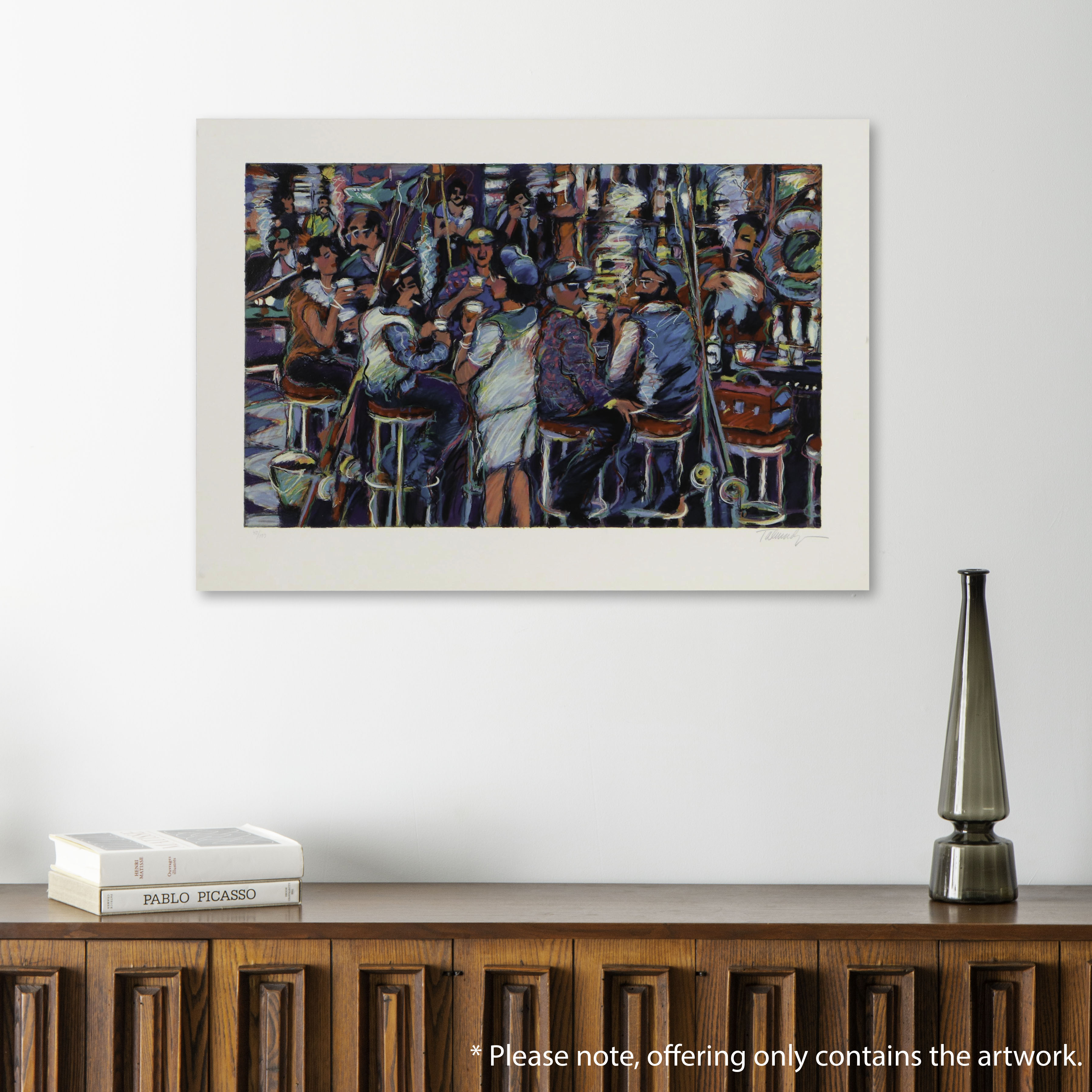 James Talmadge Serigraph "Bar at Malibu Pier," 1993