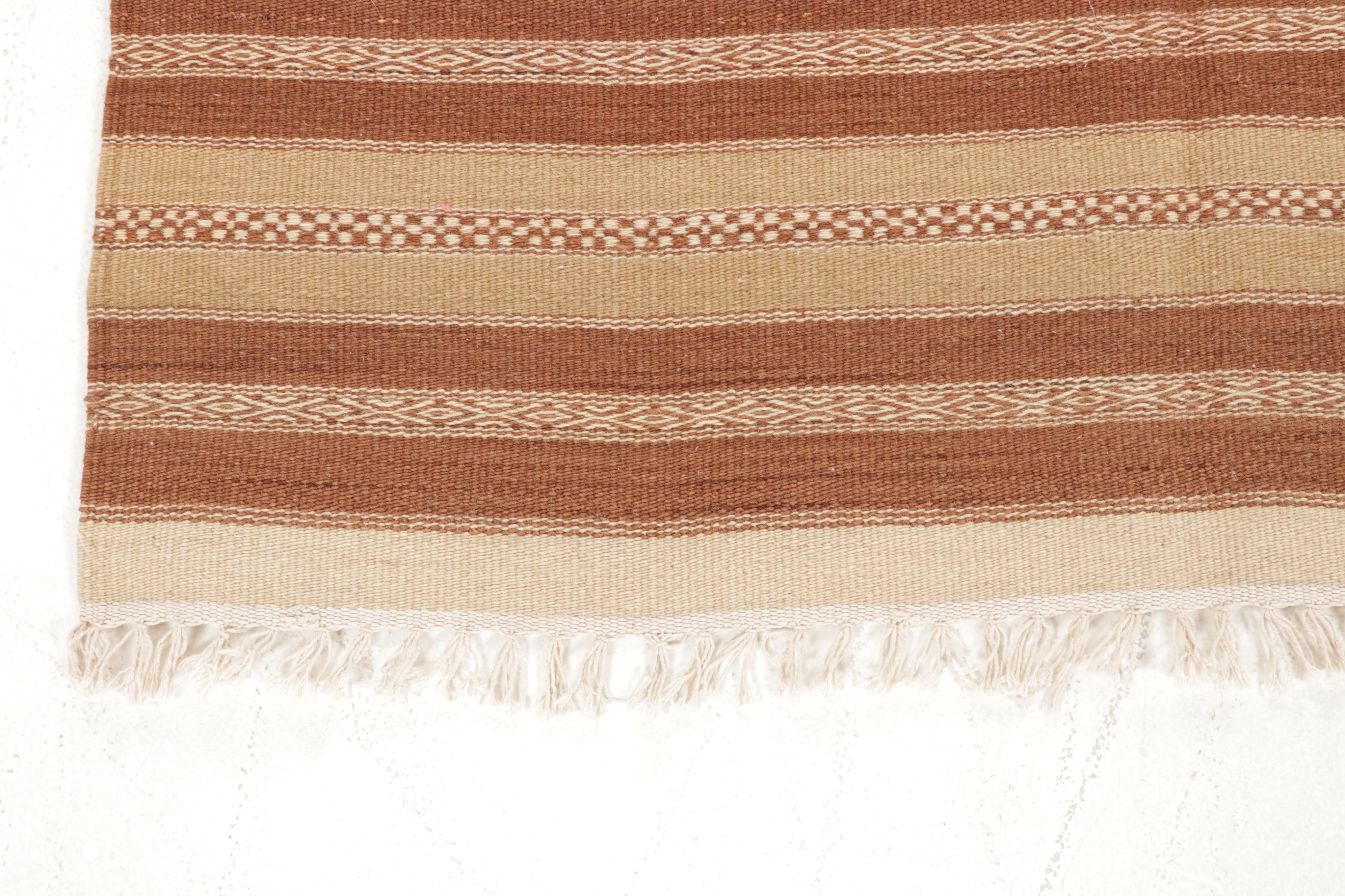 3'10 x 6' Handwoven Geometric Kilim Area Rug