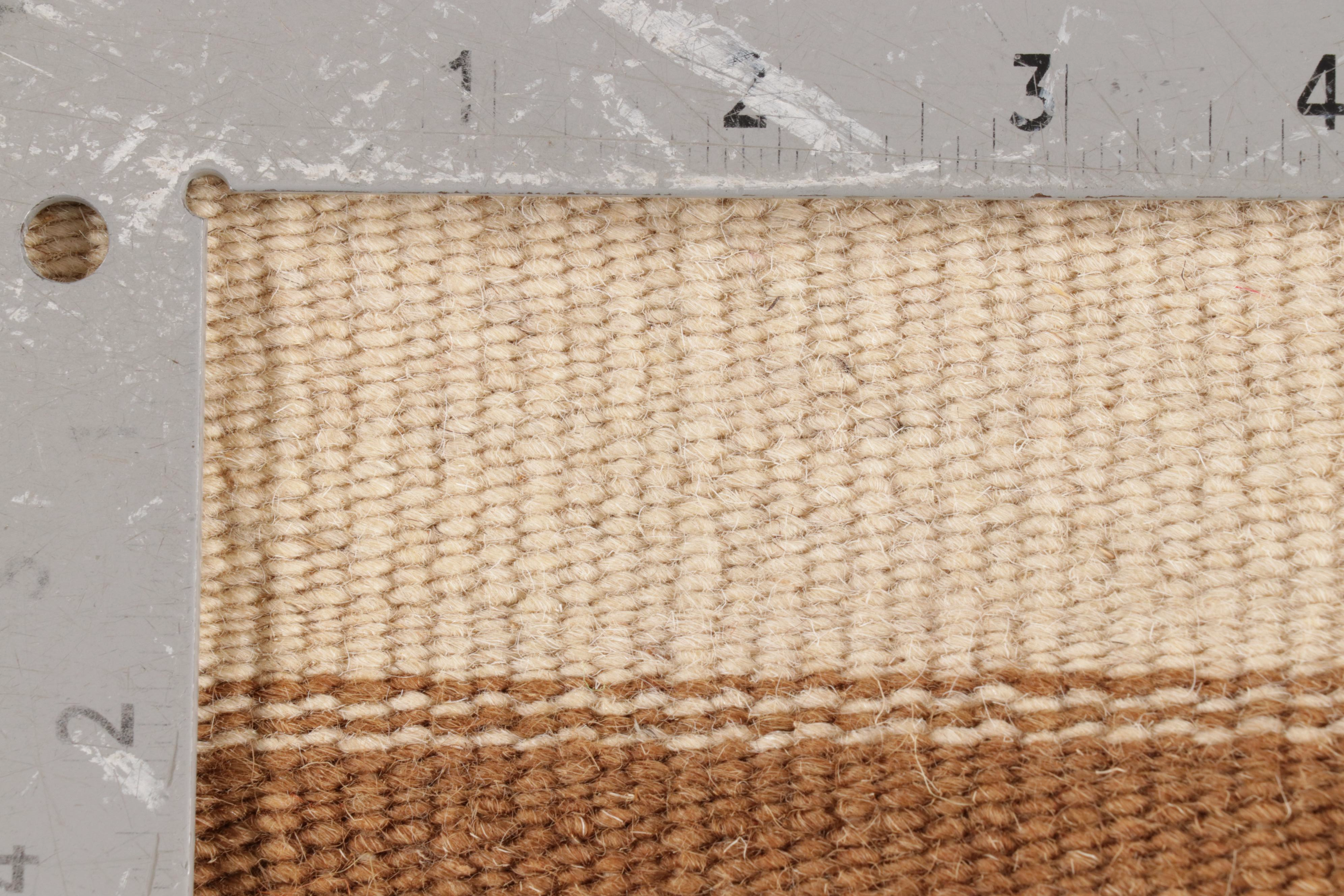 3'10 x 6'1 Handwoven Geometric Kilim Area Rug