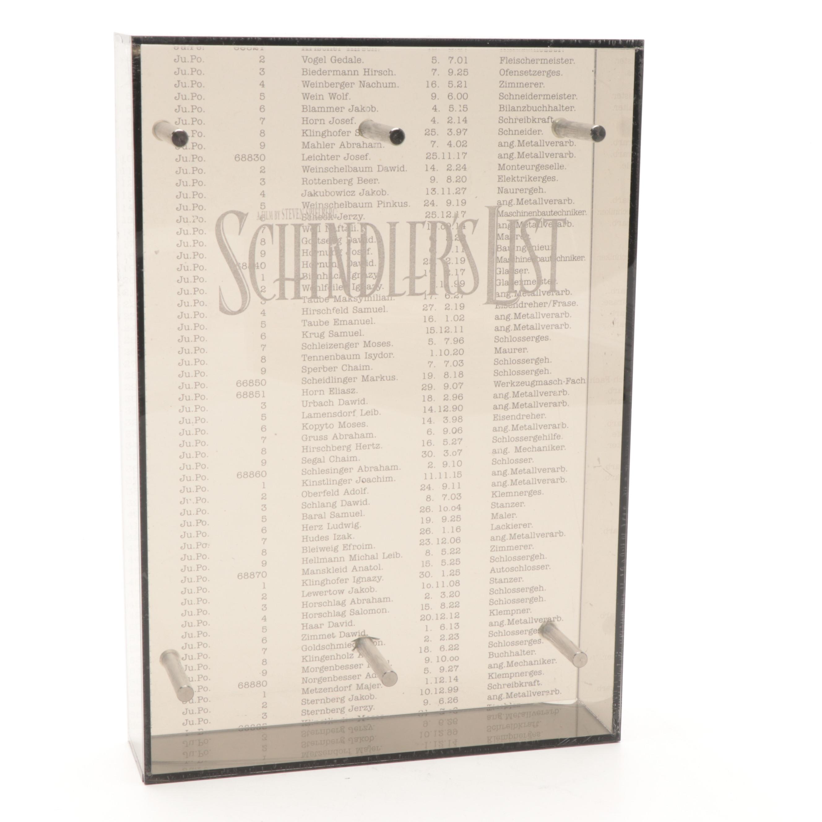 "Schindler's List" Collector's Gift Set